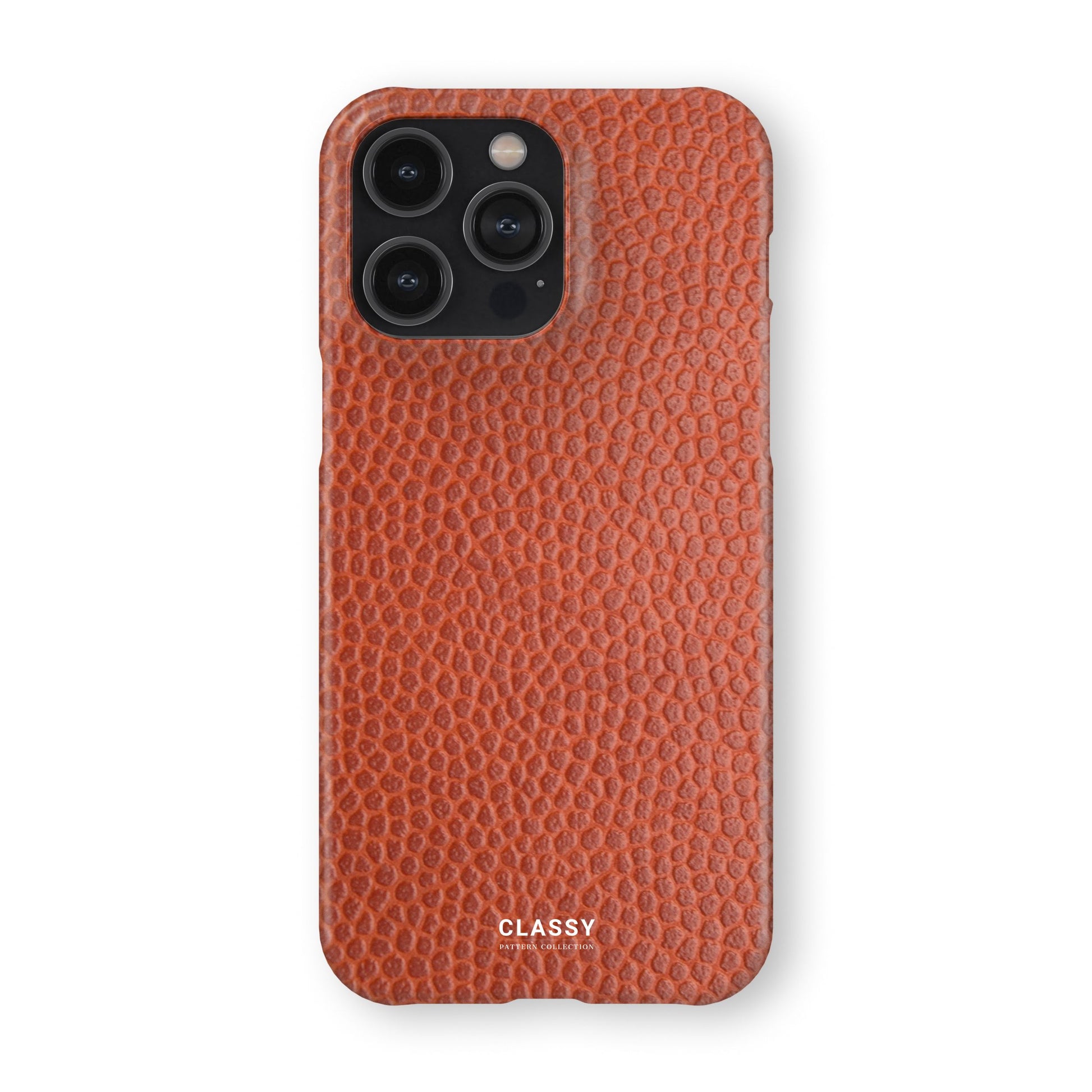 Orange Pattern Snap Case front