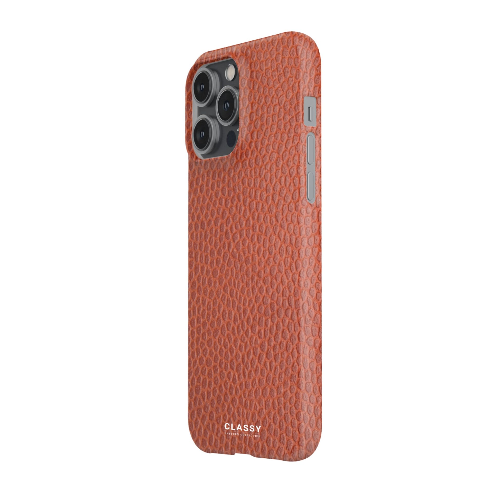 Orange Pattern Snap Case side