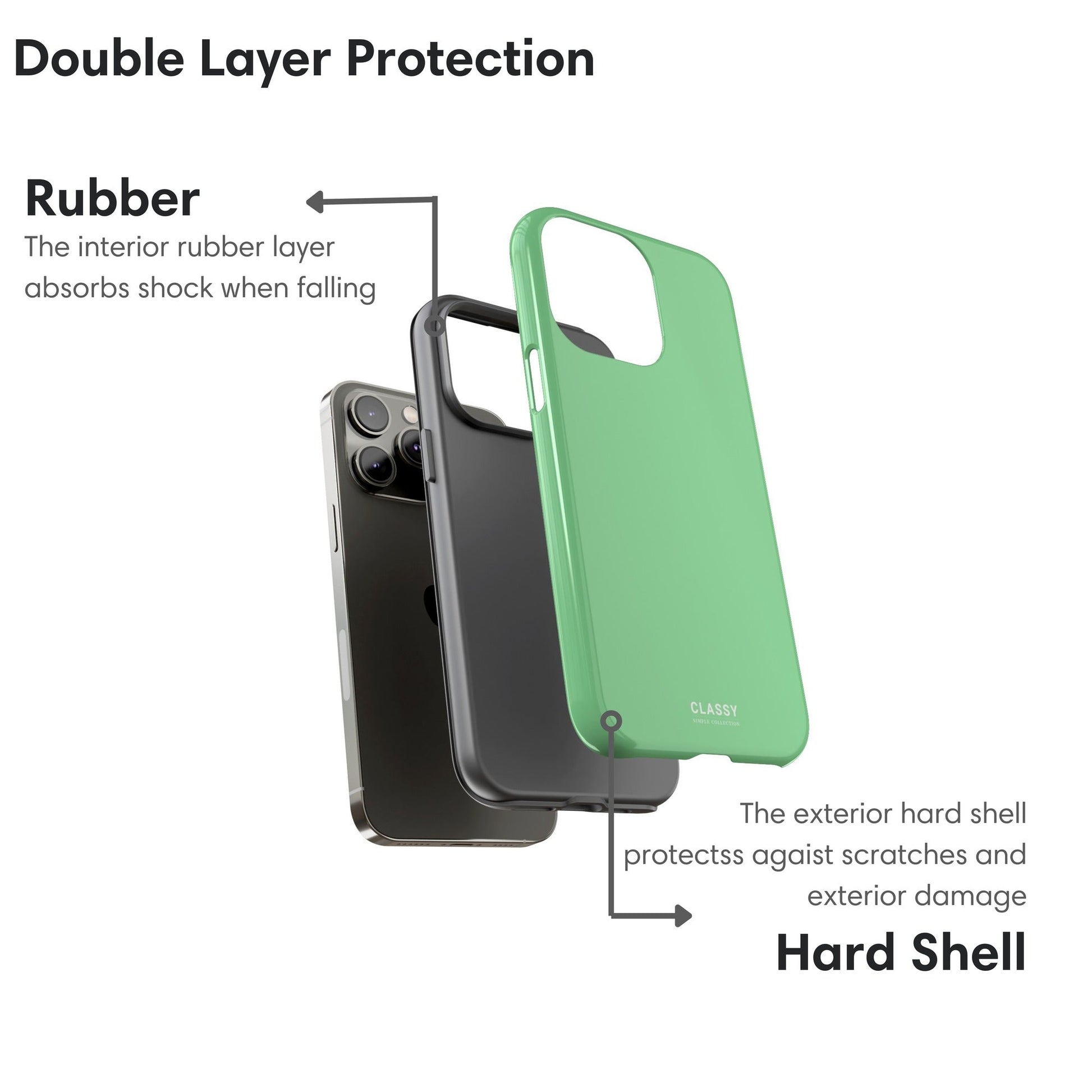 Pastel Green Tough Case - Classy Cases - Phone Case - iPhone 17 - Glossy - 