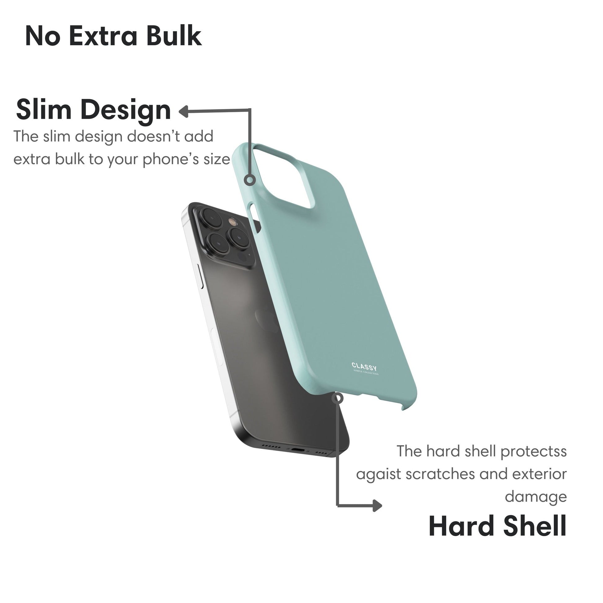 Pastel Light Blue Snap Case - Classy Cases - Phone Case - iPhone 17 - Glossy - 
