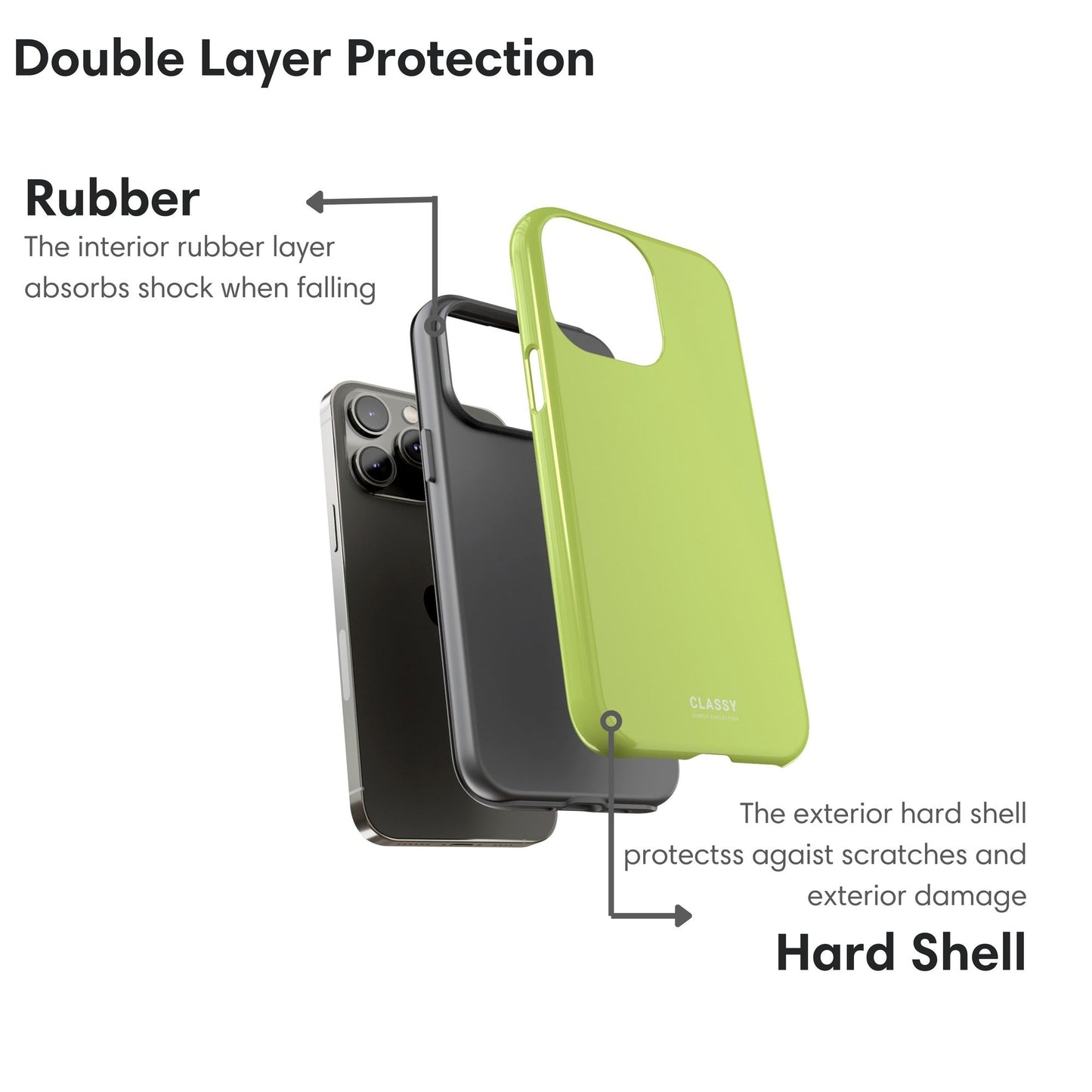 Pastel Lime Green Tough Case - Classy Cases - Phone Case - iPhone 17 - Glossy - 