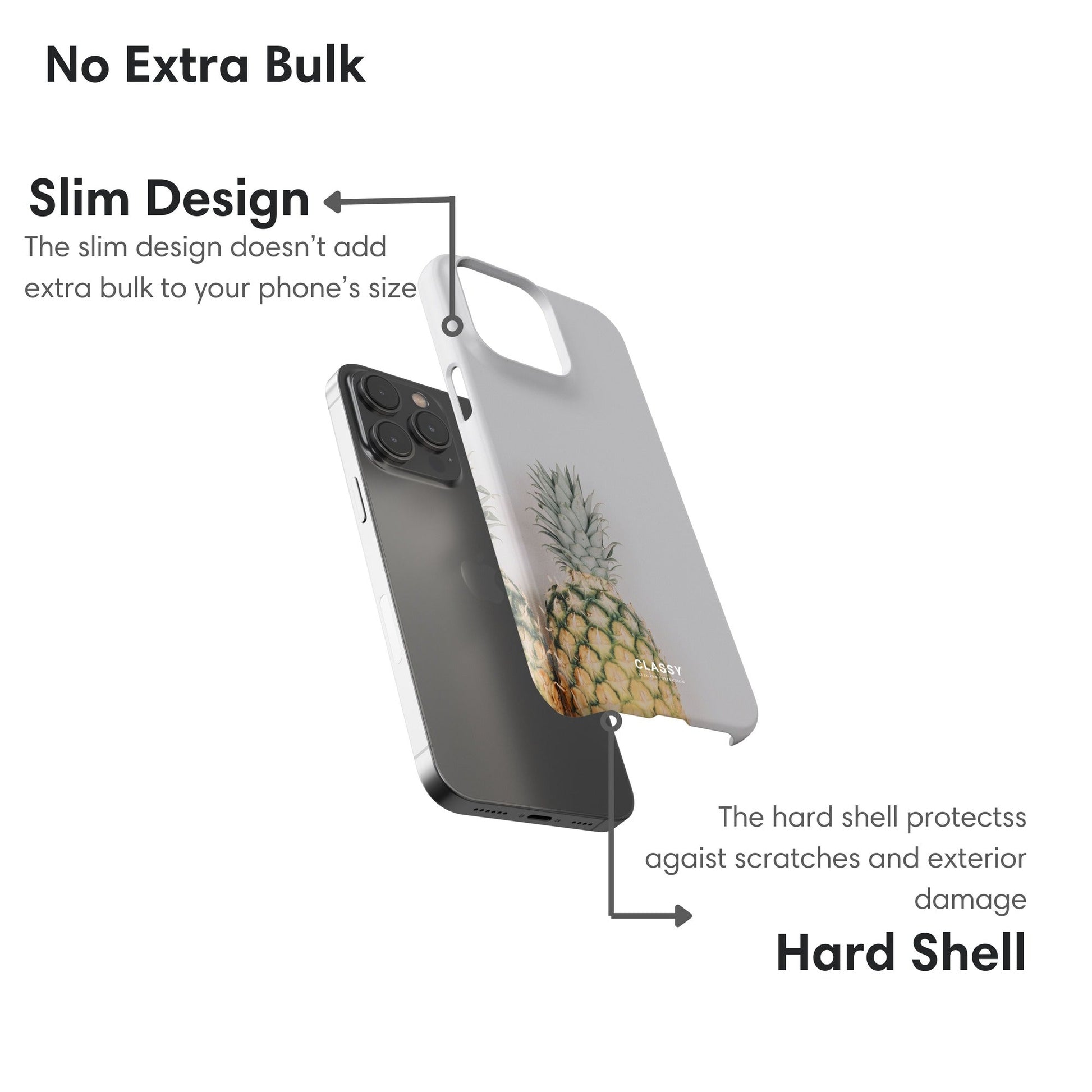 Pineapple Snap Case - Classy Cases - Phone Case - iPhone 17 - Glossy - 