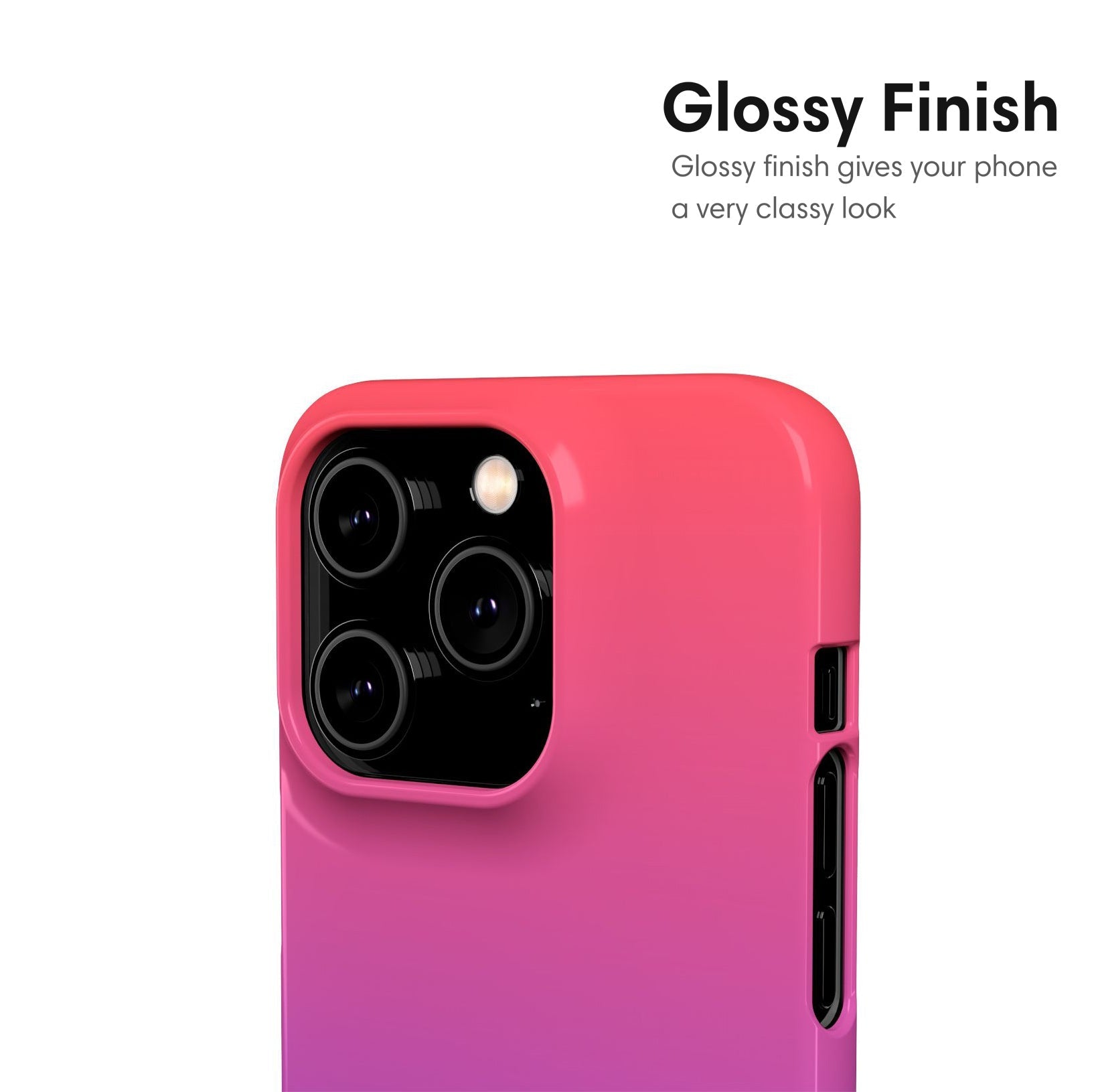 Pink and Purple Ombre Snap Case - Classy Cases - Phone Case - iPhone 17 - Glossy - 
