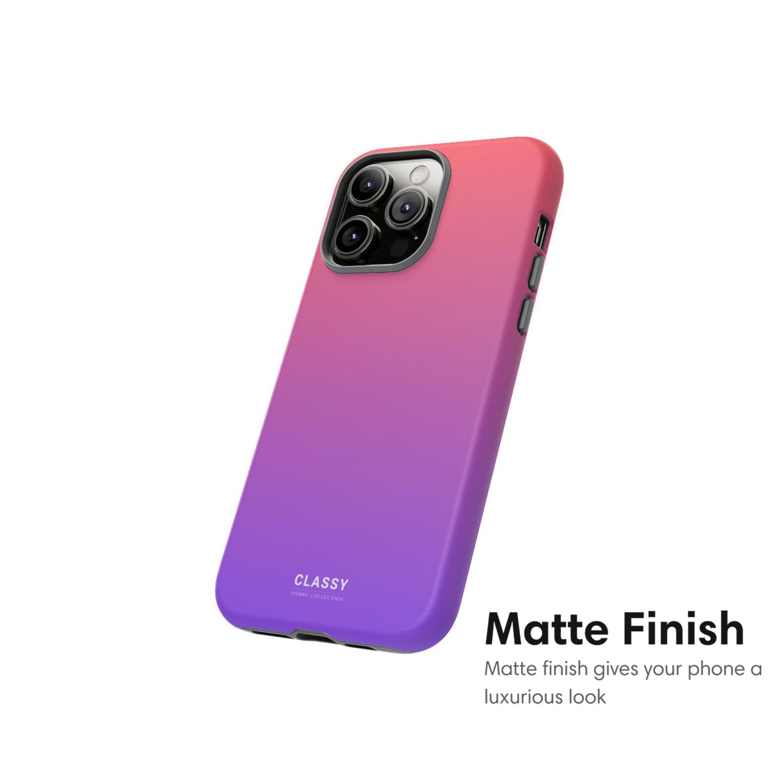 Pink and Purple Ombre Tough Case - Classy Cases - Phone Case - iPhone 17 - Glossy - 