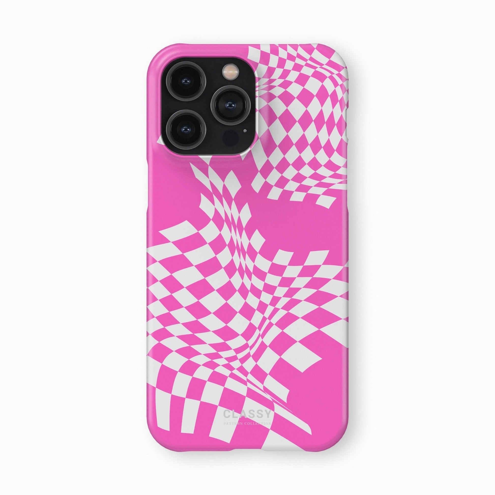 Pink and White Pattern Snap Case - Classy Cases - Phone Case - iPhone 17 - Glossy - 