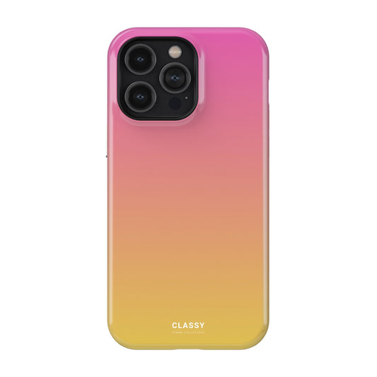 Pink and Yellow Ombre Tough Case - Classy Cases - Phone Case - iPhone 17 - Glossy - 
