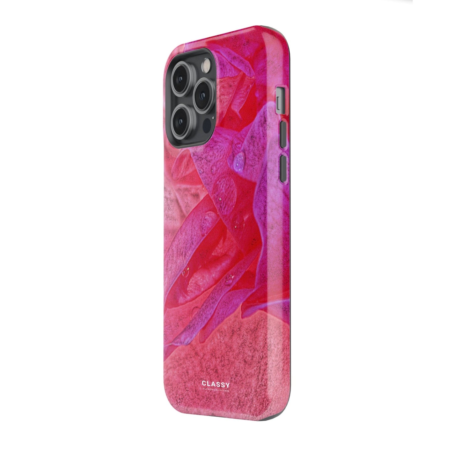 Pink Art Flower Tough Case - Classy Cases - Phone Case - iPhone 17 - Glossy - 