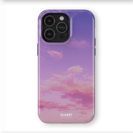 Pink Sunset Clouds Tough Case front