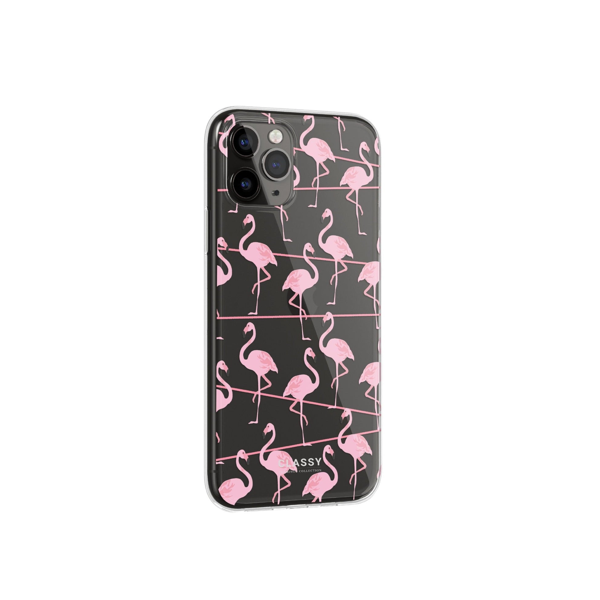 Pink Flamingo Clear Case - Classy Cases - Phone Case - iPhone 12 Pro Max - With gift packaging - 