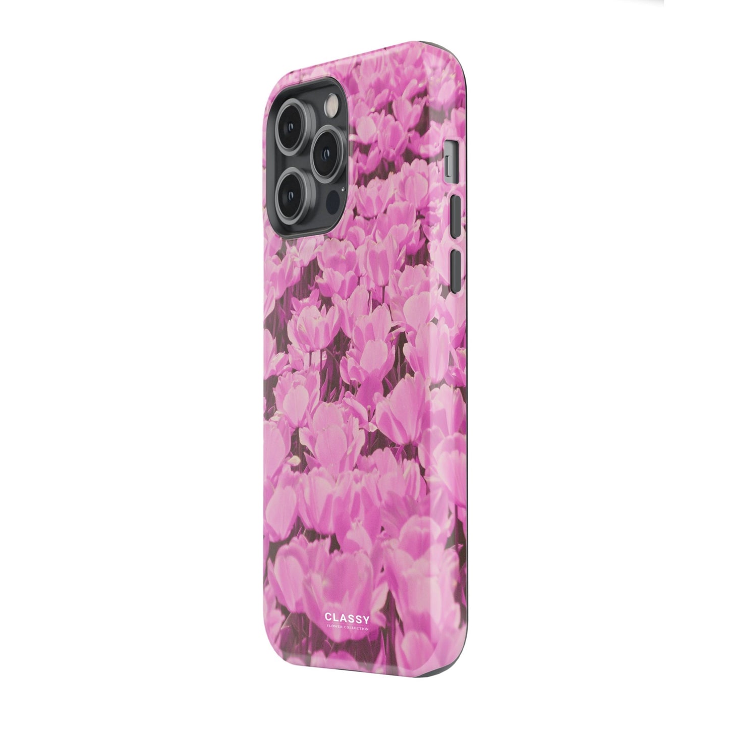 Pink Flower Art Tough Case - Classy Cases - Phone Case - iPhone 17 - Glossy - 