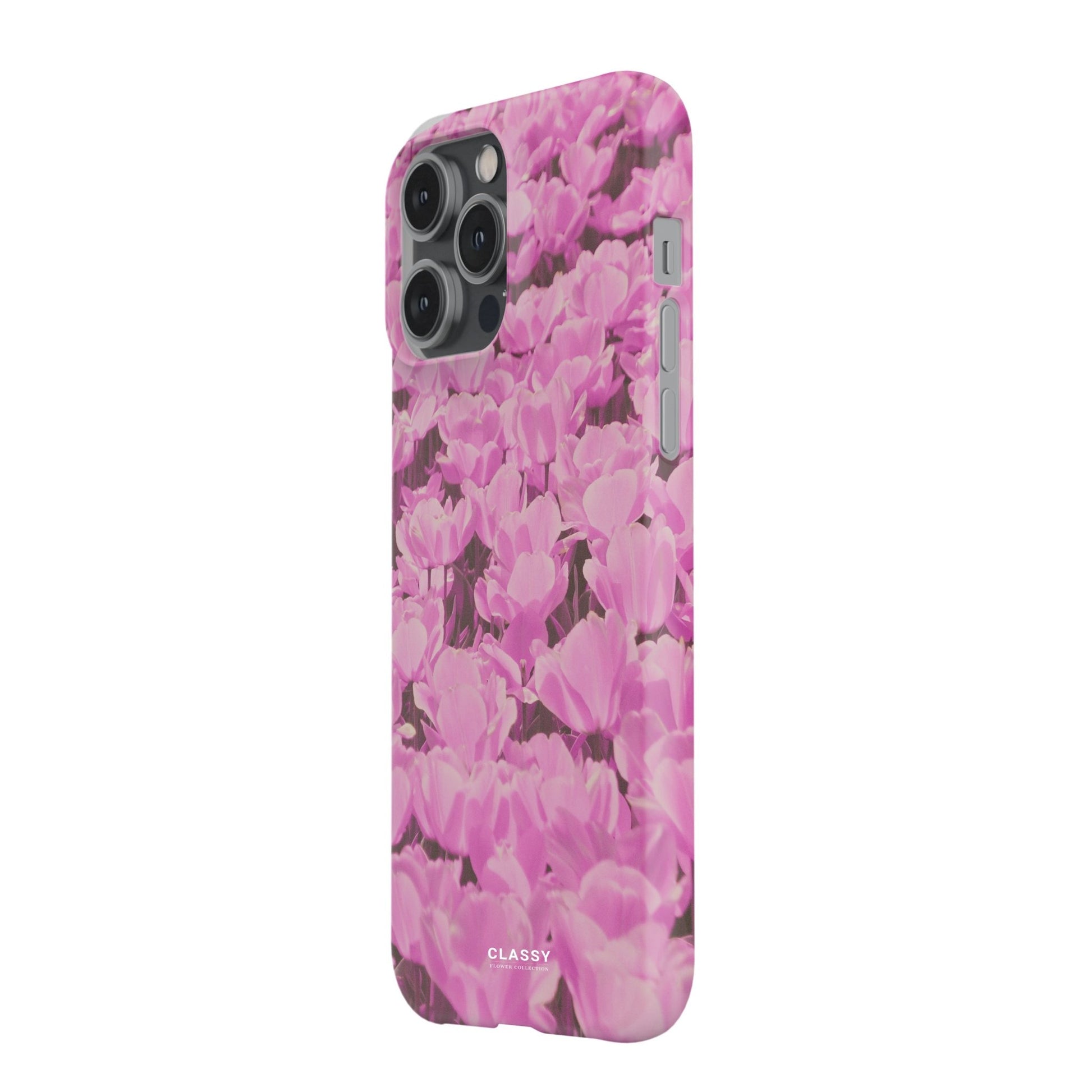 Pink Flower Painting Snap Case - Classy Cases - Phone Case - iPhone 17 - Glossy - 