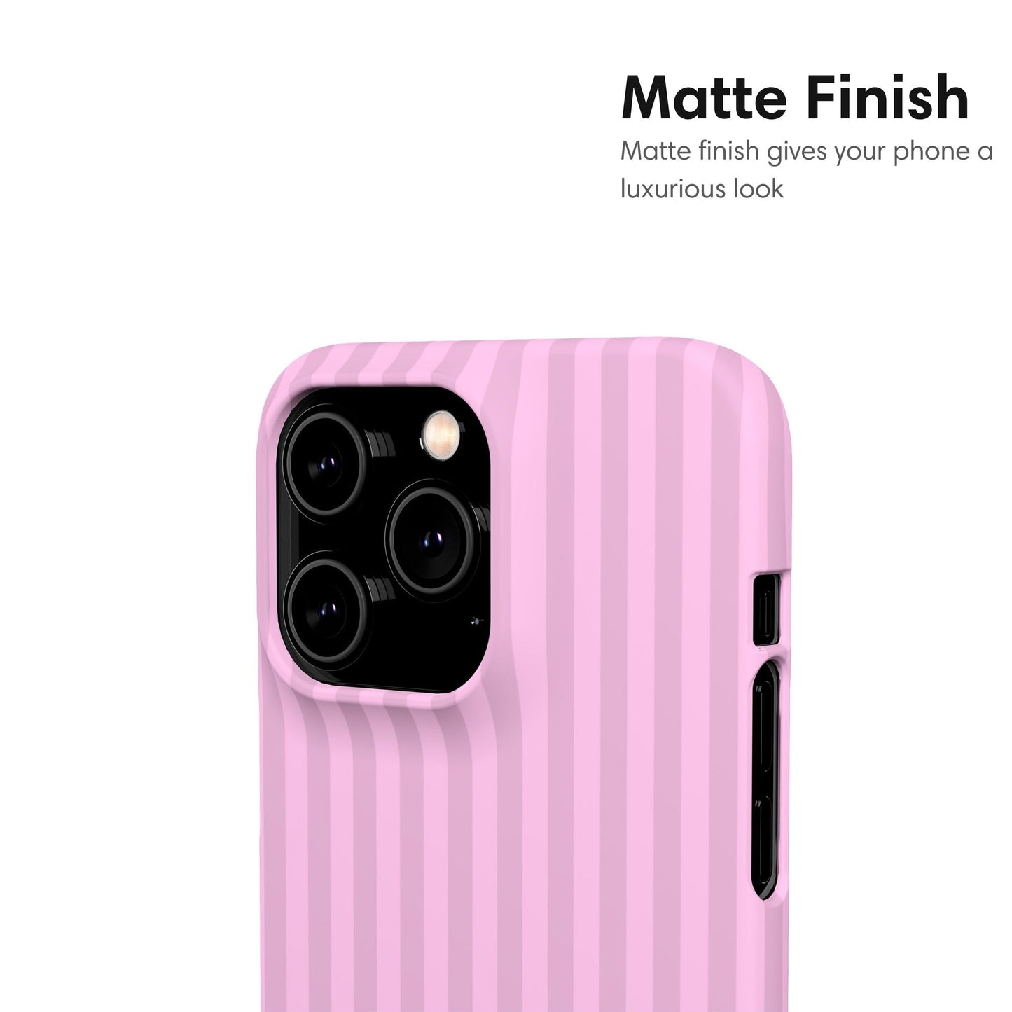 Pink Striped Snap Case - Classy Cases - Phone Case - iPhone 17 - Glossy - 