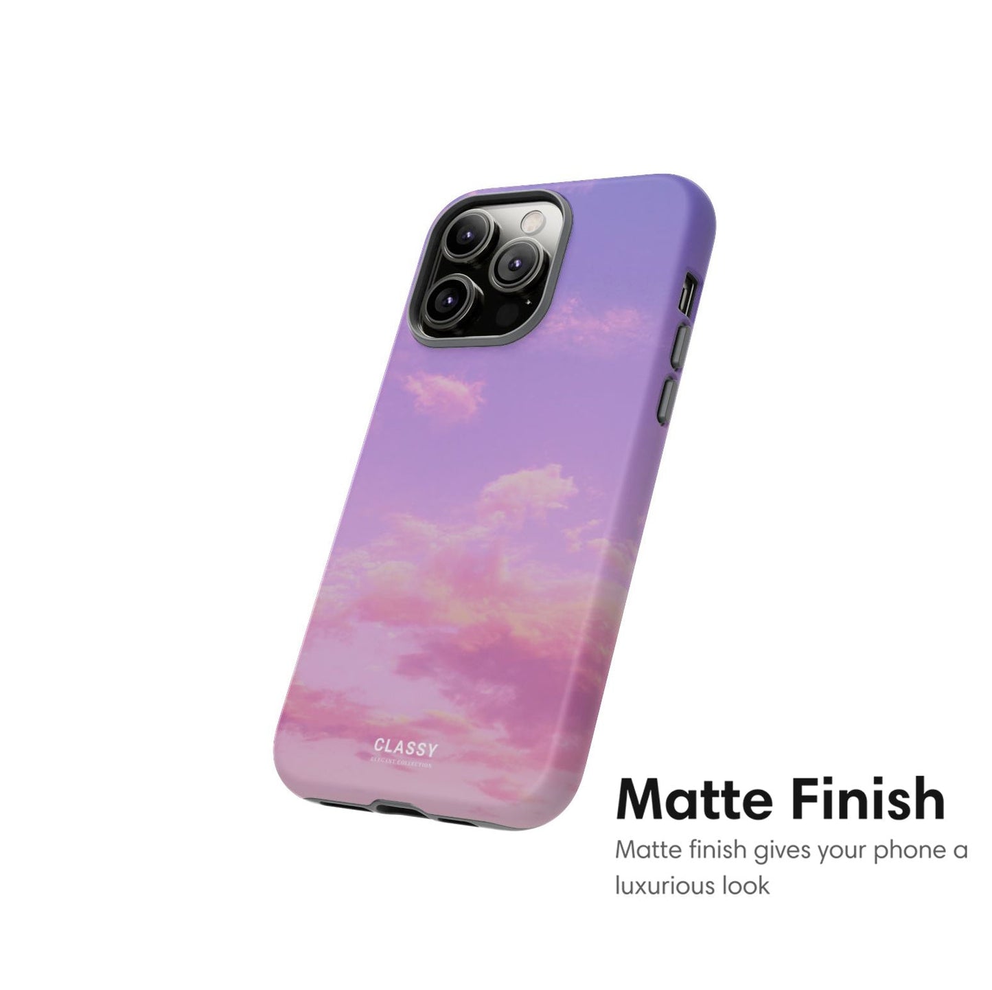 Pink Sunset Clouds Tough Case - Classy Cases - Phone Case - iPhone 17 - Glossy - 