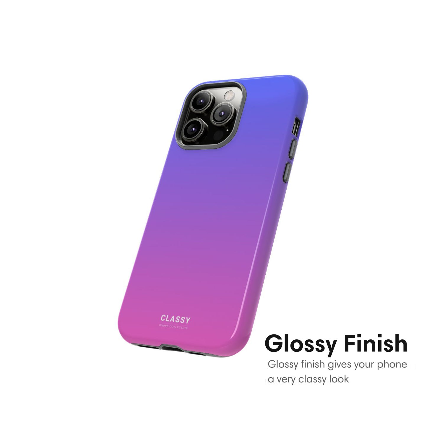 Pink and Purple Ombre Tough Case glossy