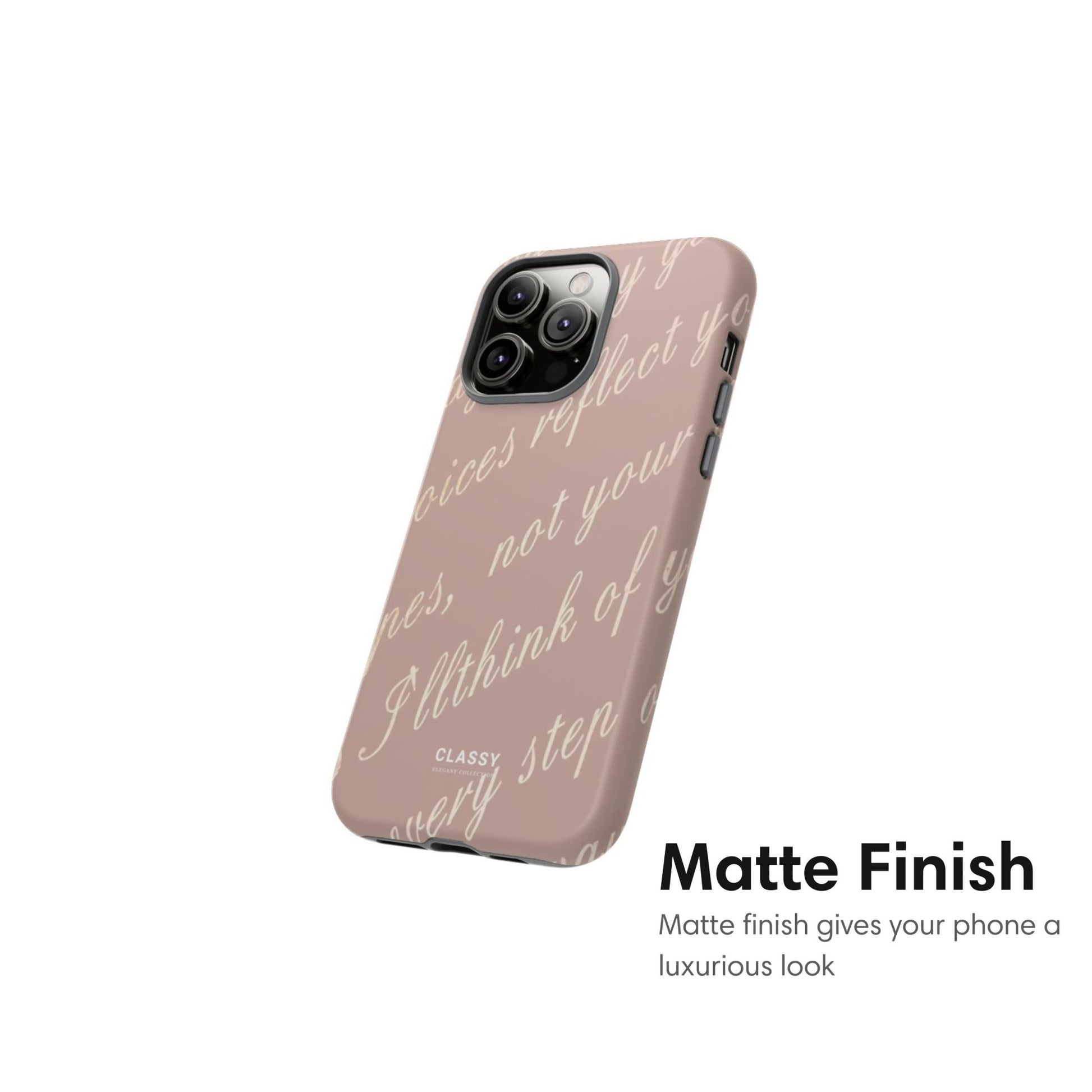 Positive Text Elegant Tough Case - Classy Cases - Phone Case - iPhone 17 - Glossy - 