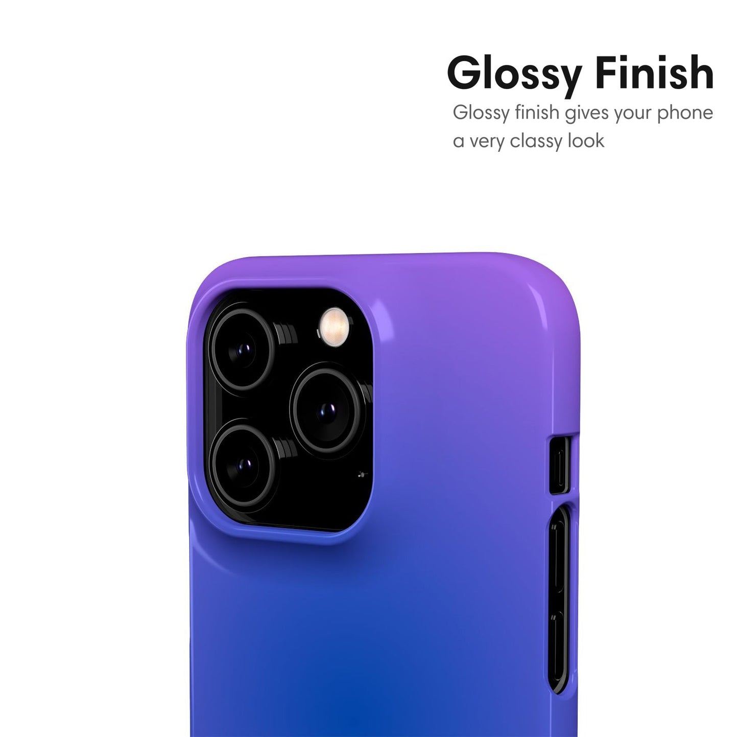 Purple and Blue Ombre Snap Case - Classy Cases - Phone Case - iPhone 17 - Glossy - 