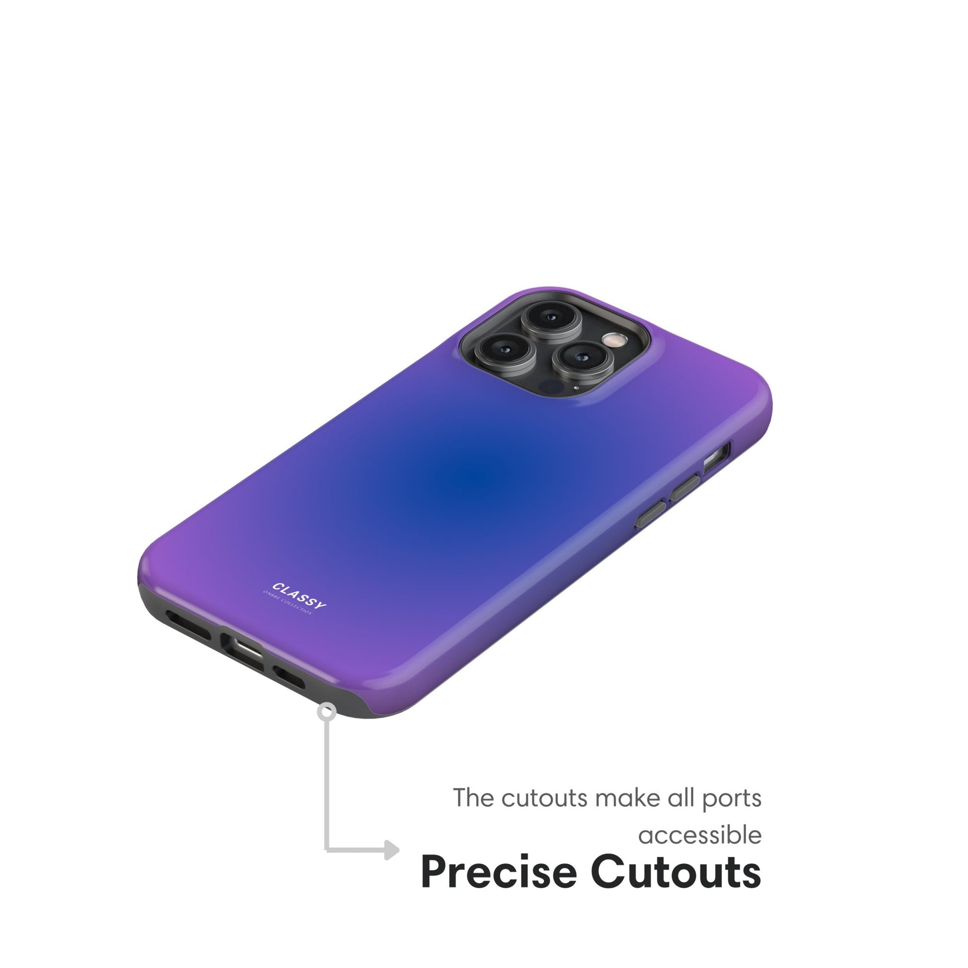 Purple and Blue Ombre Tough Case - Classy Cases - Phone Case - iPhone 17 - Glossy - 