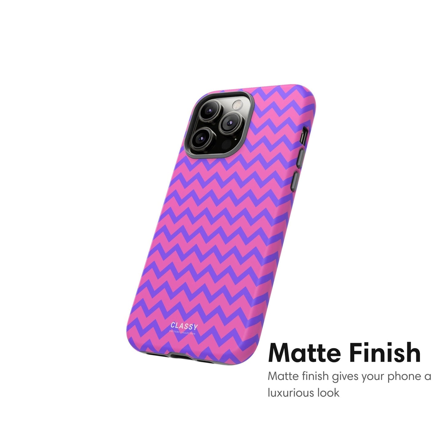 Purple and Pink Pattern Tough Case - Classy Cases - Phone Case - iPhone 17 - Glossy - 
