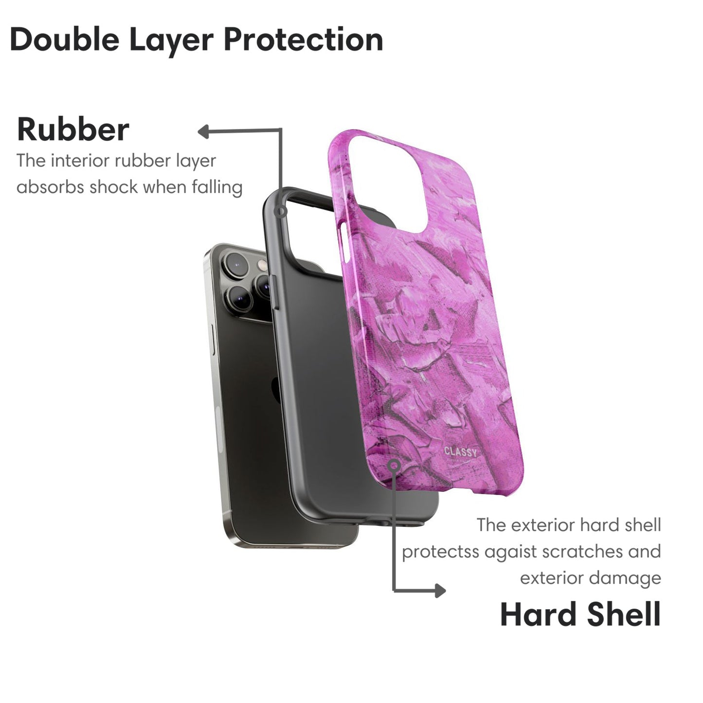 Purple Art Tough Case - Classy Cases - Phone Case - iPhone 17 - Glossy - 