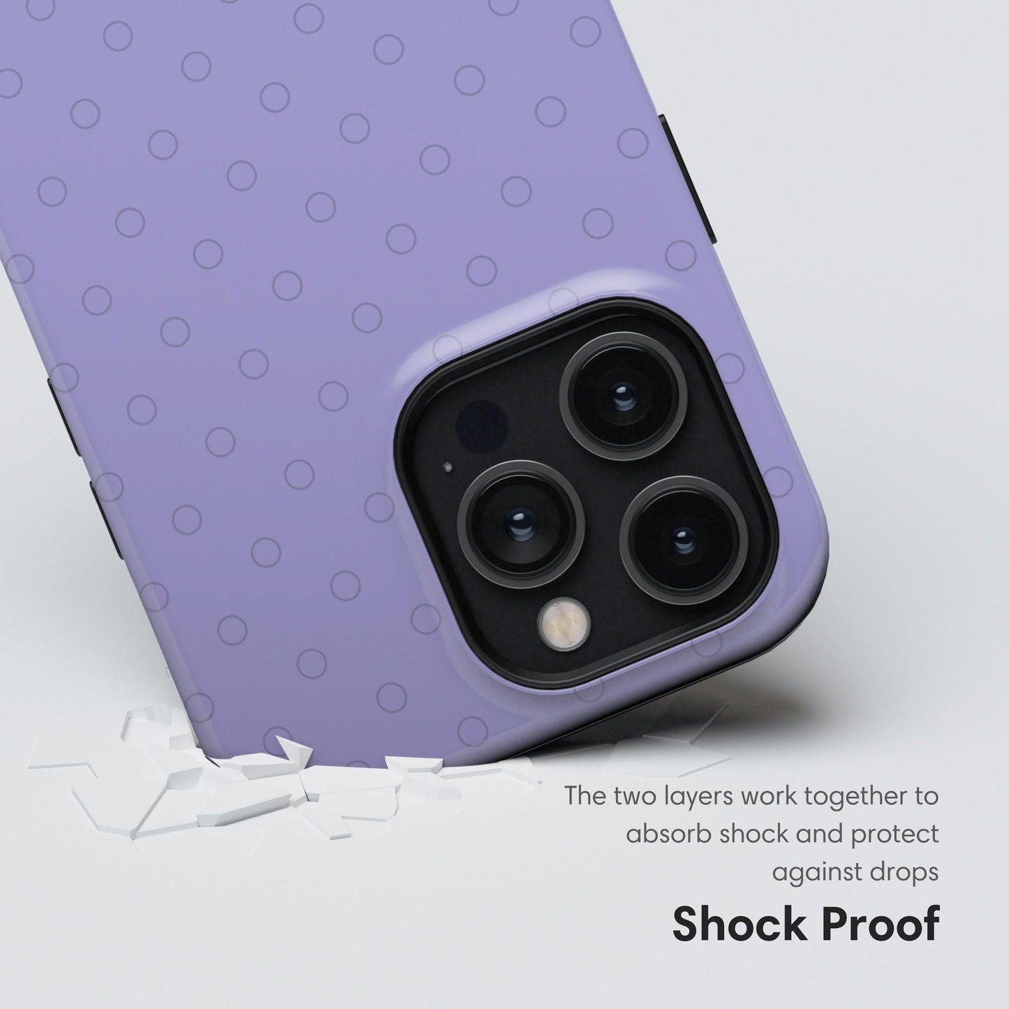 Purple Dots Tough Case - Classy Cases - Phone Case - iPhone 17 - Glossy - 