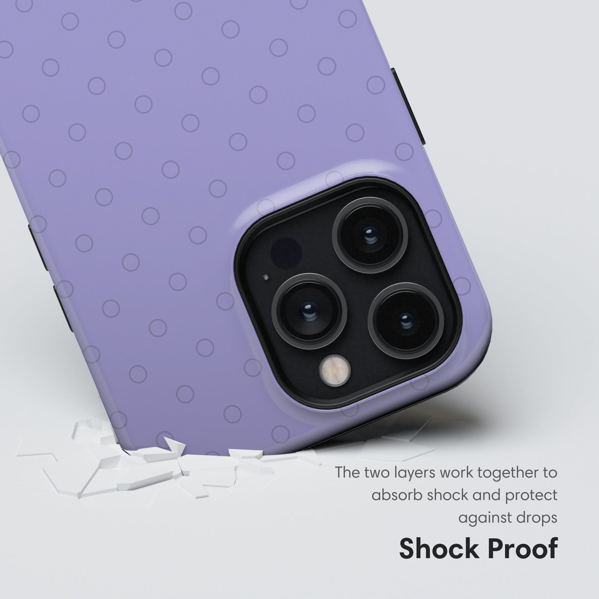 Purple Dots Tough Case - Classy Cases - Phone Case - iPhone 17 - Glossy - 