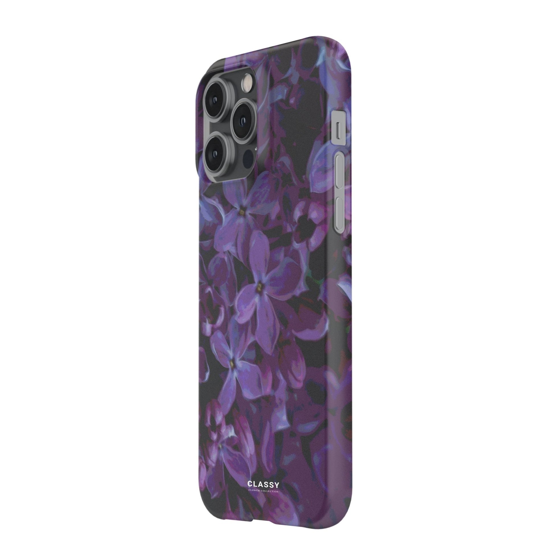 Purple Flower Art Snap Case - Classy Cases - Phone Case - iPhone 17 - Glossy - 