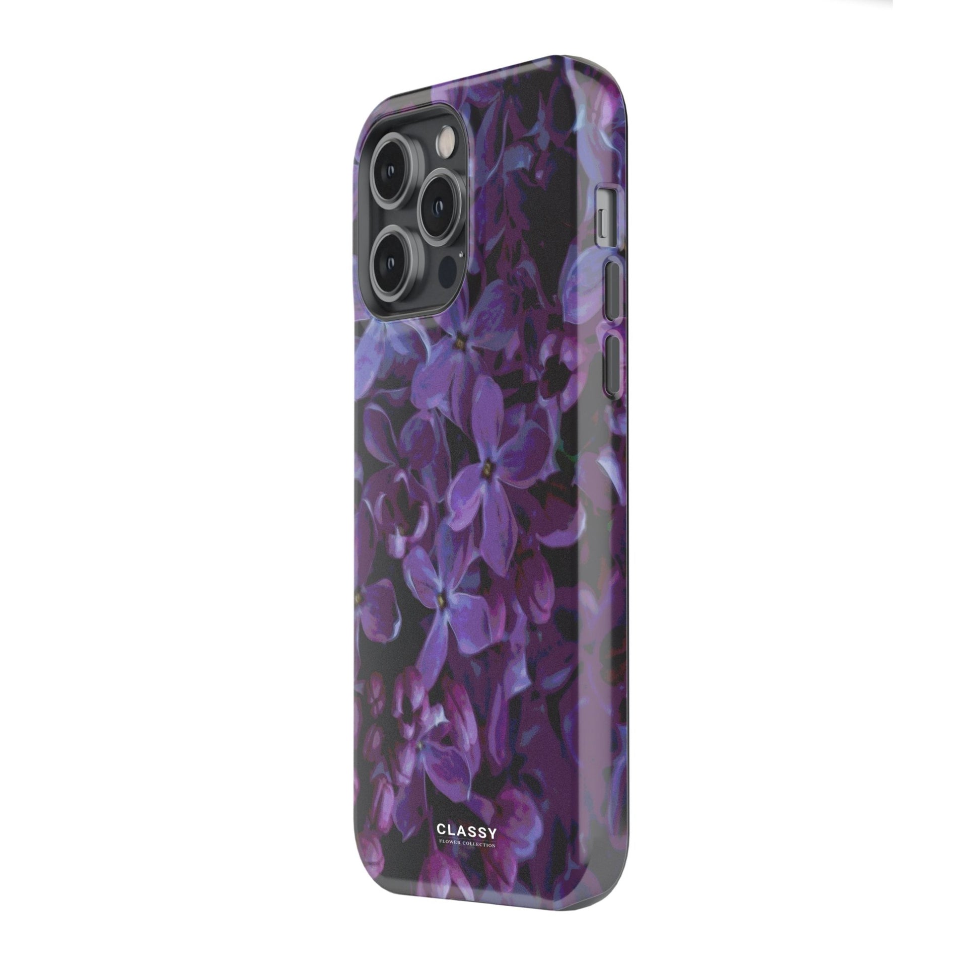Purple Flower Art Tough Case - Classy Cases - Phone Case - iPhone 17 - Glossy - 