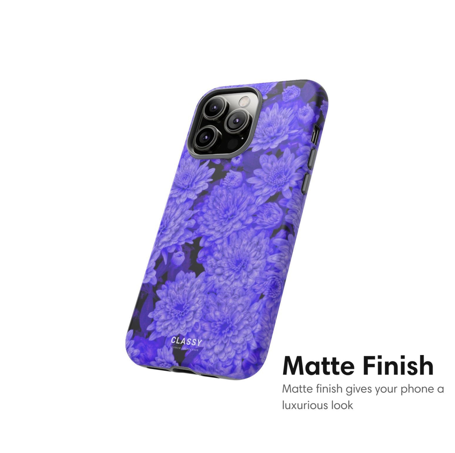 Purple Flowers Tough Case - Classy Cases - Phone Case - iPhone 17 - Glossy - 