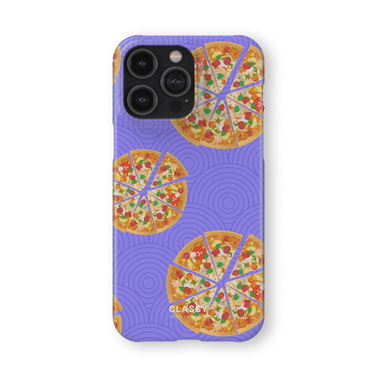 Purple Pizza Snap Case - Classy Cases - Phone Case - iPhone 14 - Glossy - 