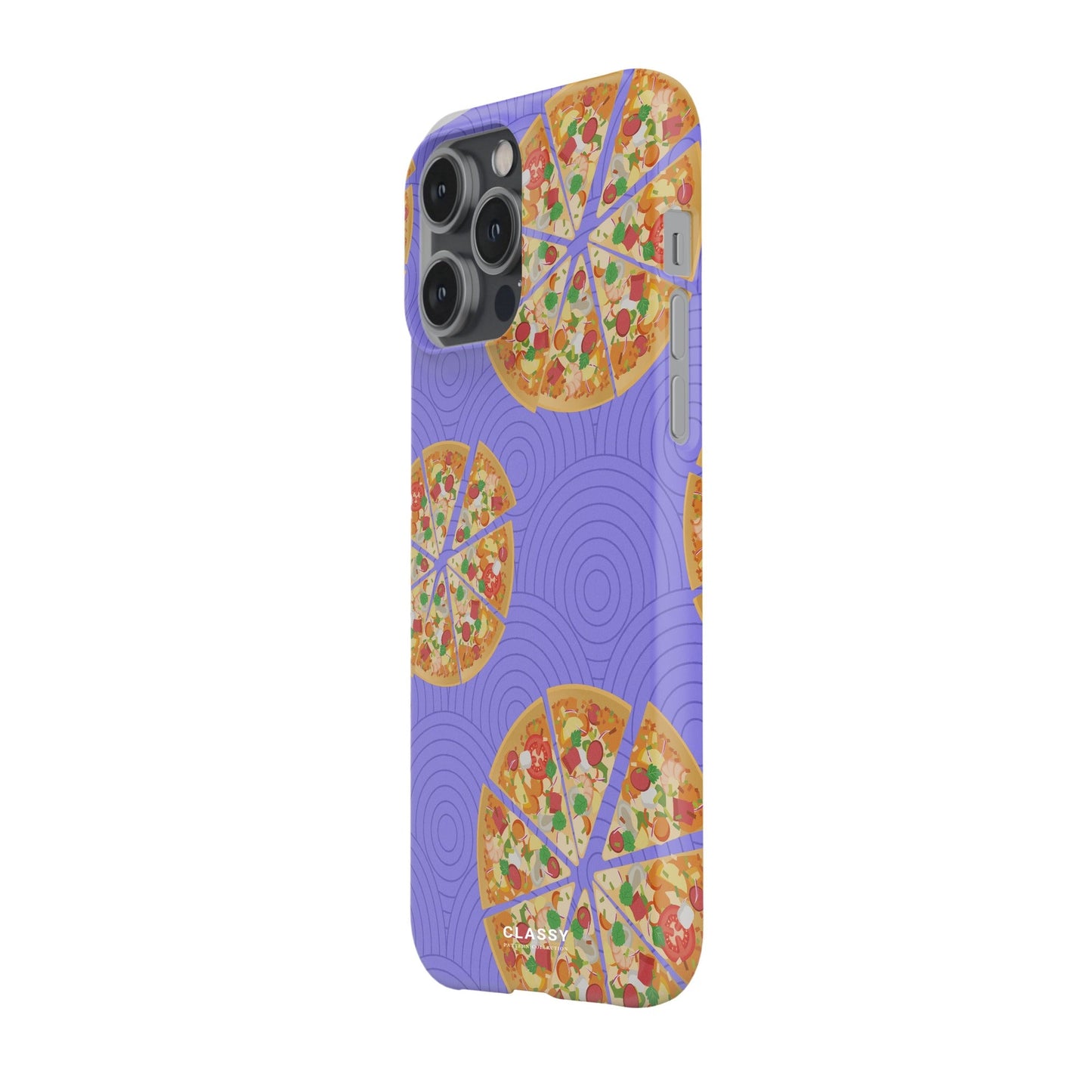Purple Pizza Snap Case - Classy Cases - Phone Case - iPhone 17 - Glossy - 