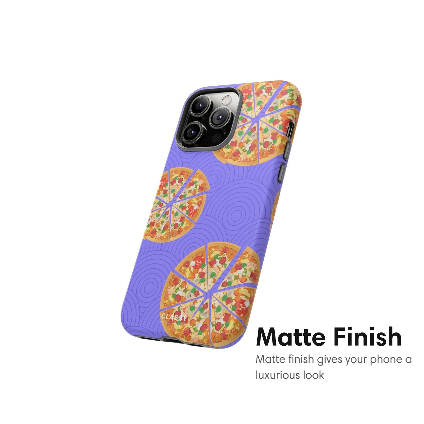 Purple Pizza Tough Case - Classy Cases - Phone Case - iPhone 17 - Glossy - 