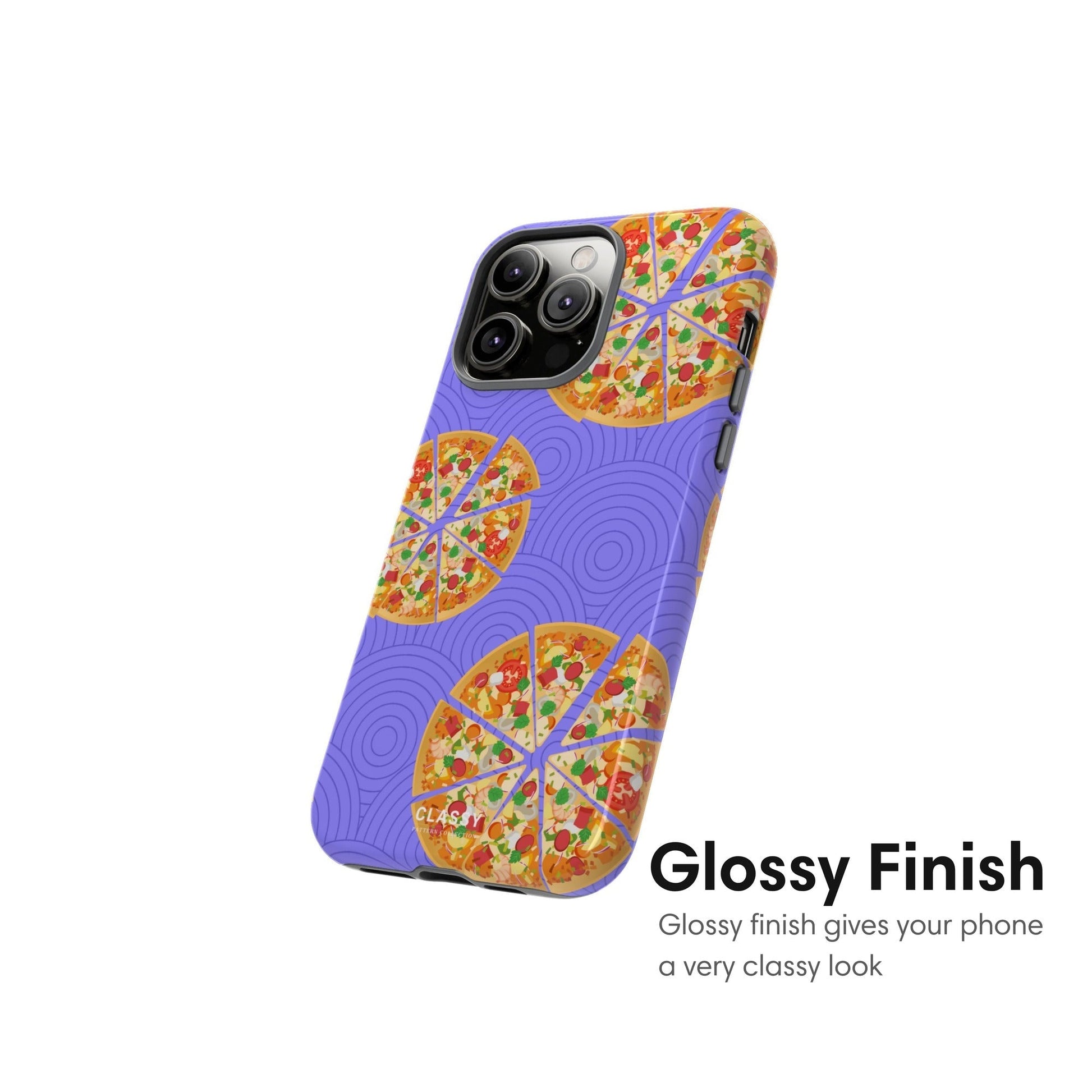 Purple Pizza Tough Case - Classy Cases - Phone Case - iPhone 17 - Glossy - 