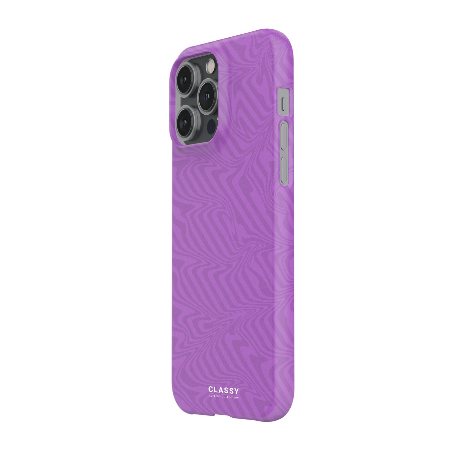 Purple Swirl Snap Case - Classy Cases - Phone Case - iPhone 17 - Glossy - 