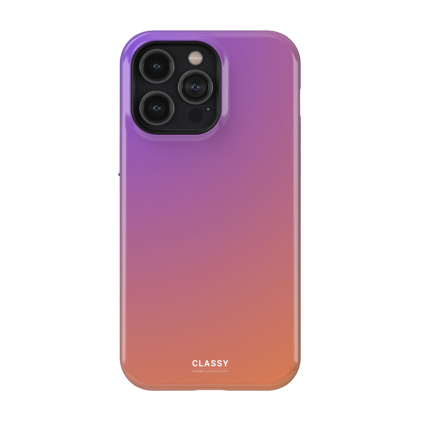 Purple and Orange Ombre Tough Case front