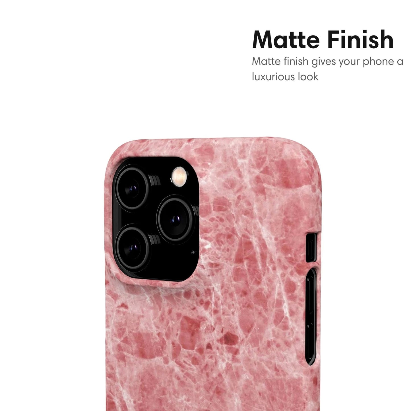 Red Marble Snap Case - Classy Cases - Phone Case - iPhone 17 - Glossy - 
