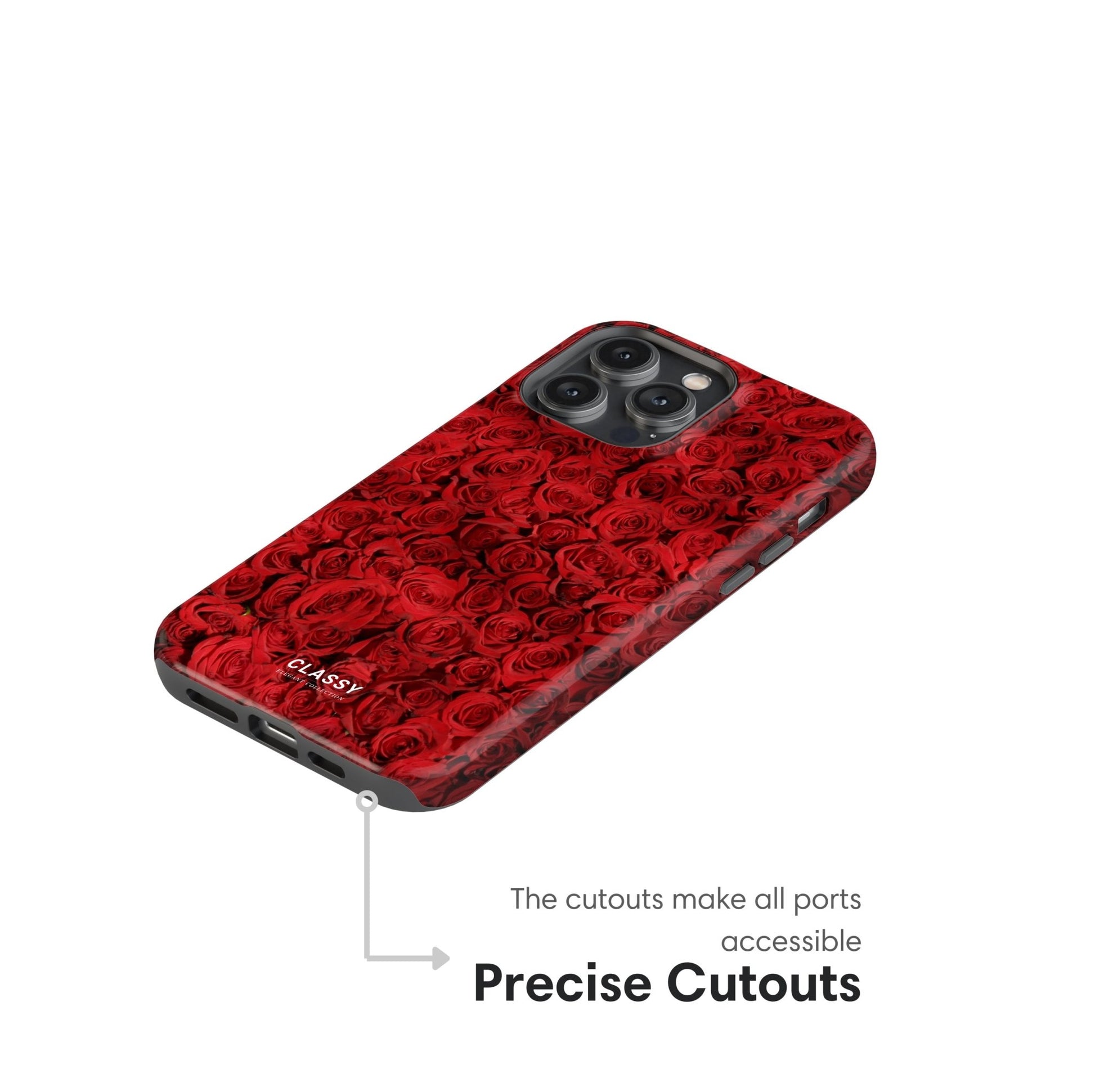 Red Roses Tough Case - Classy Cases - Phone Case - iPhone 17 - Glossy - 