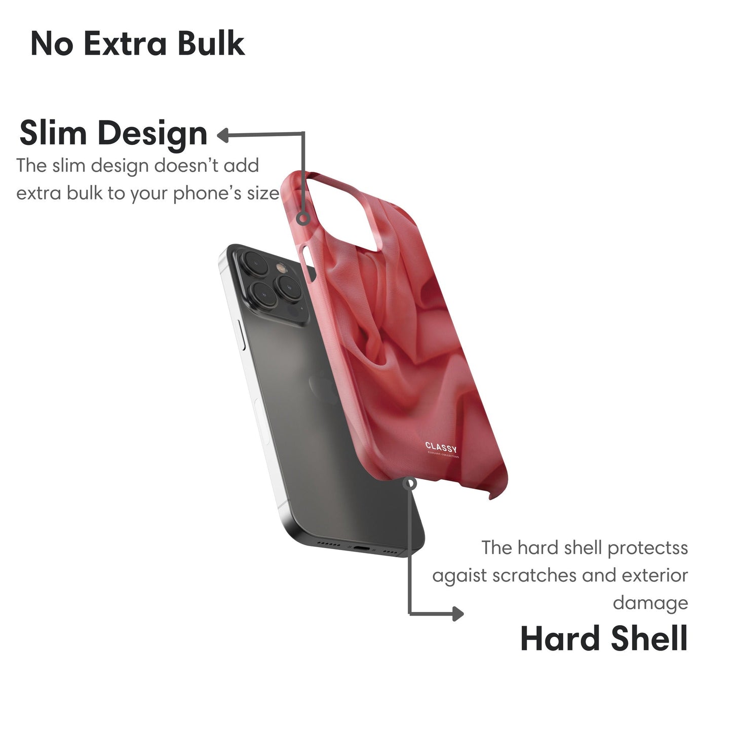 Red Waves Snap Case - Classy Cases - Phone Case - iPhone 17 - Glossy - 