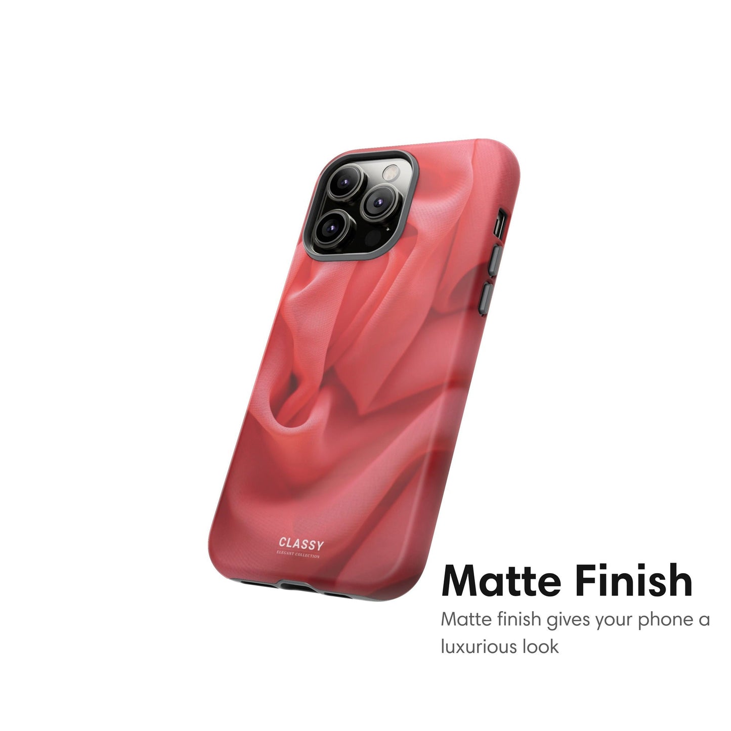 Red Waves Tough Case - Classy Cases - Phone Case - iPhone 17 - Glossy - 