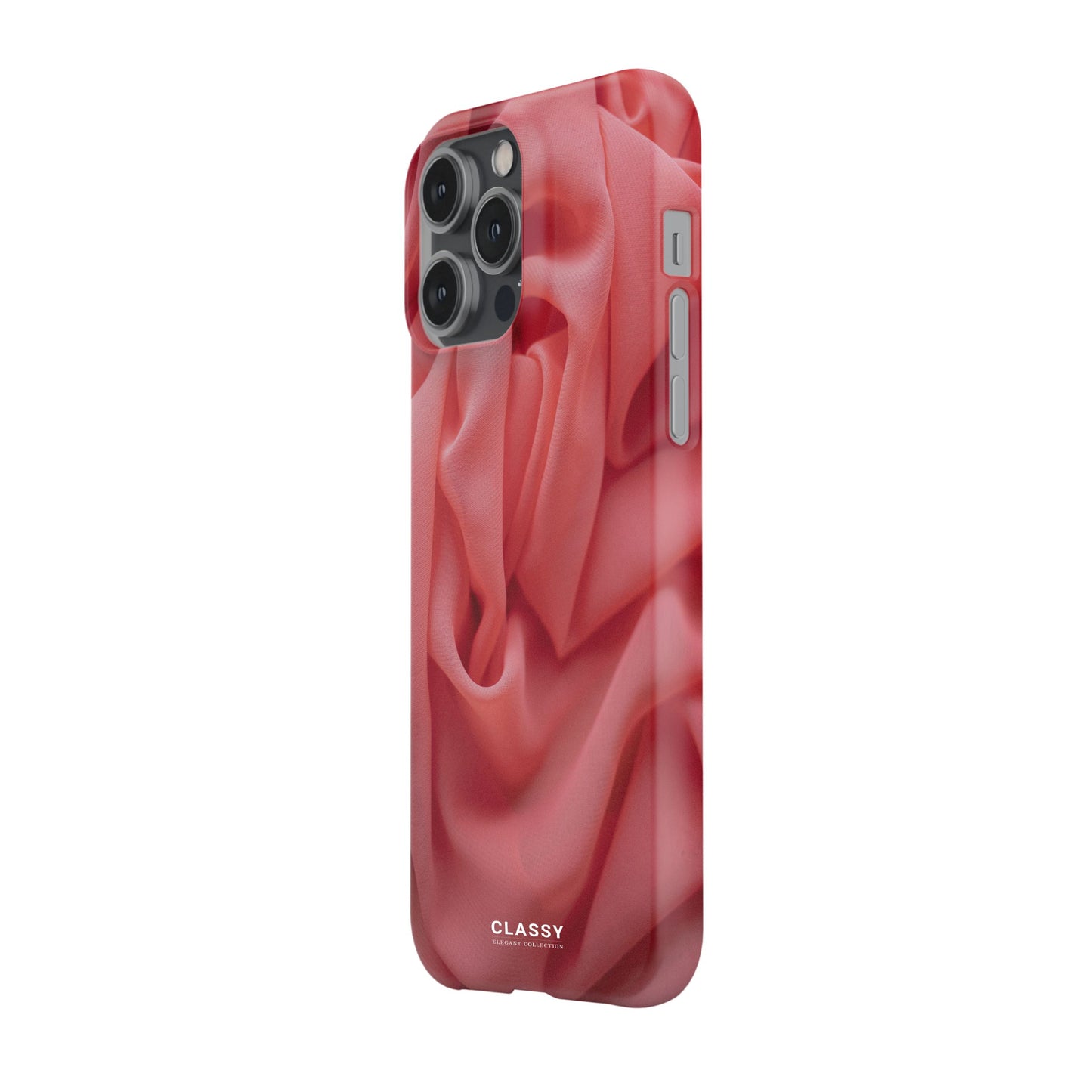 Red Waves Snap Case side