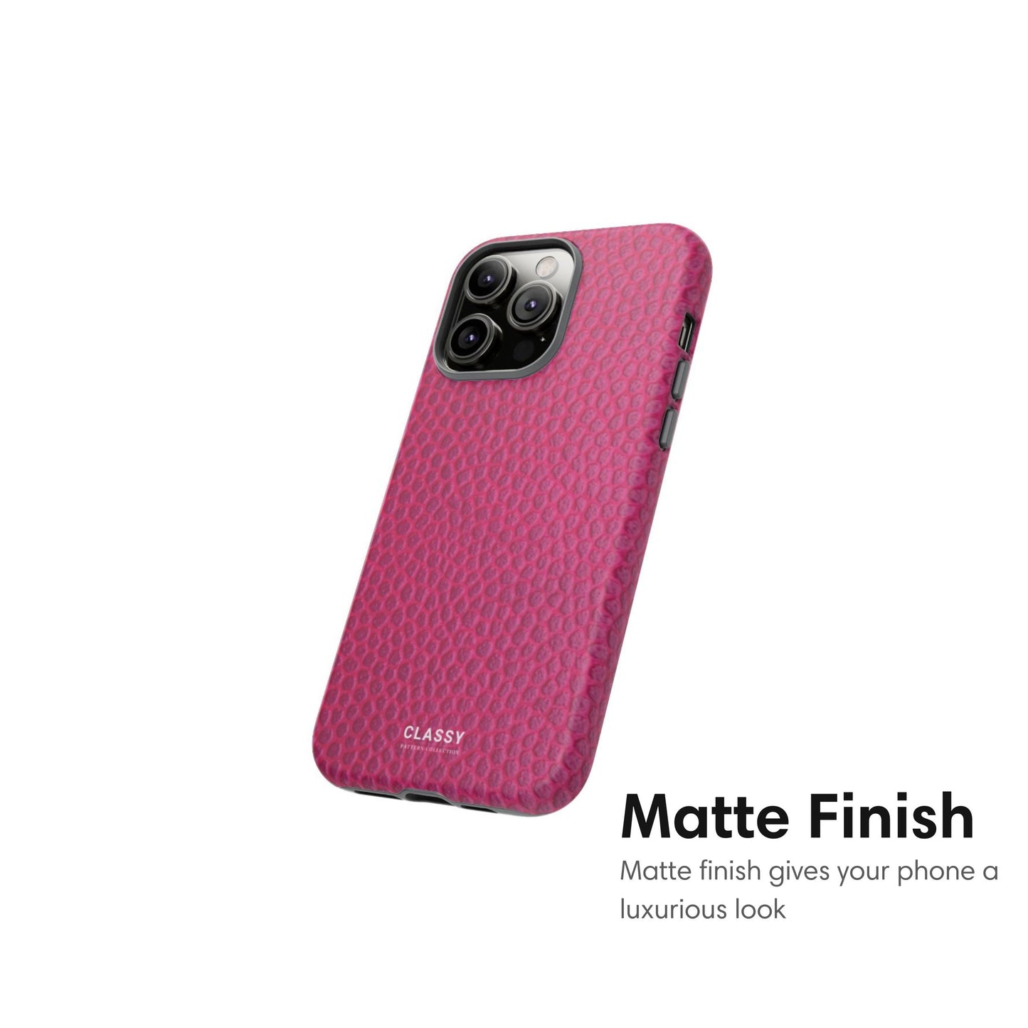 Rose Crocodile Print Tough Case matte