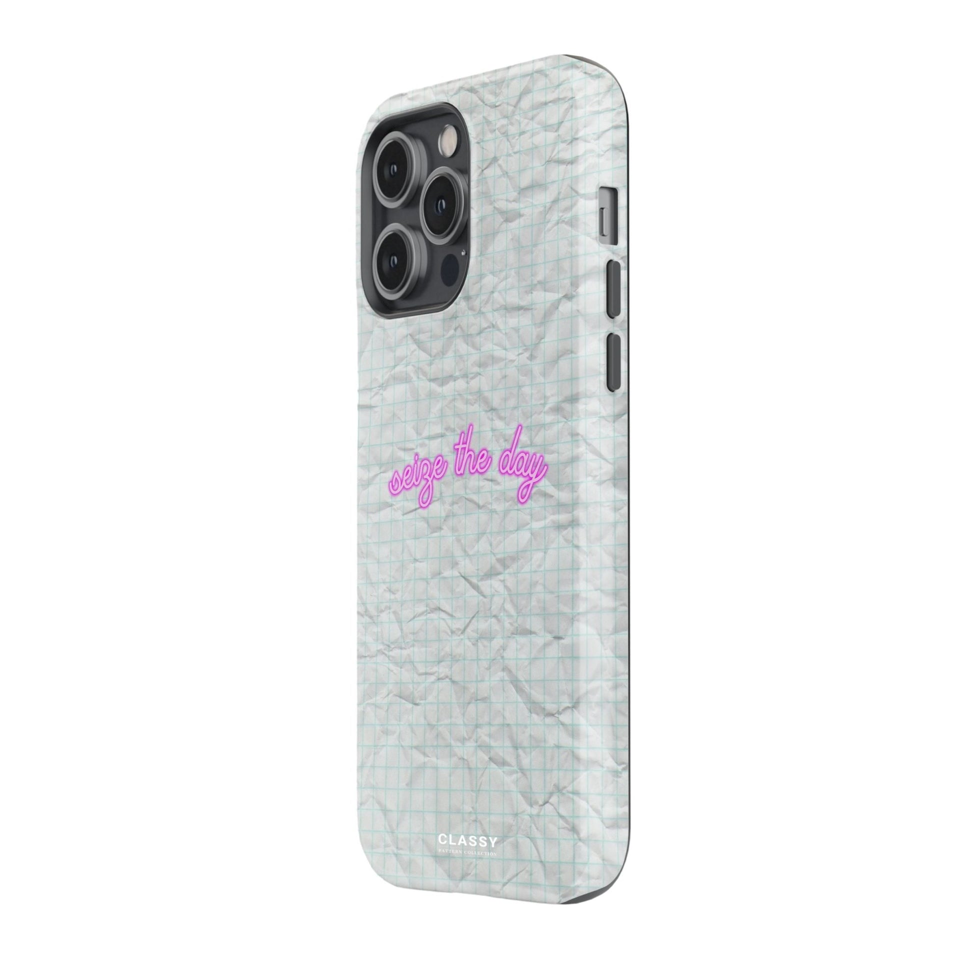 Seige the Day | White Tough Case - Classy Cases - Phone Case - iPhone 17 - Glossy - 