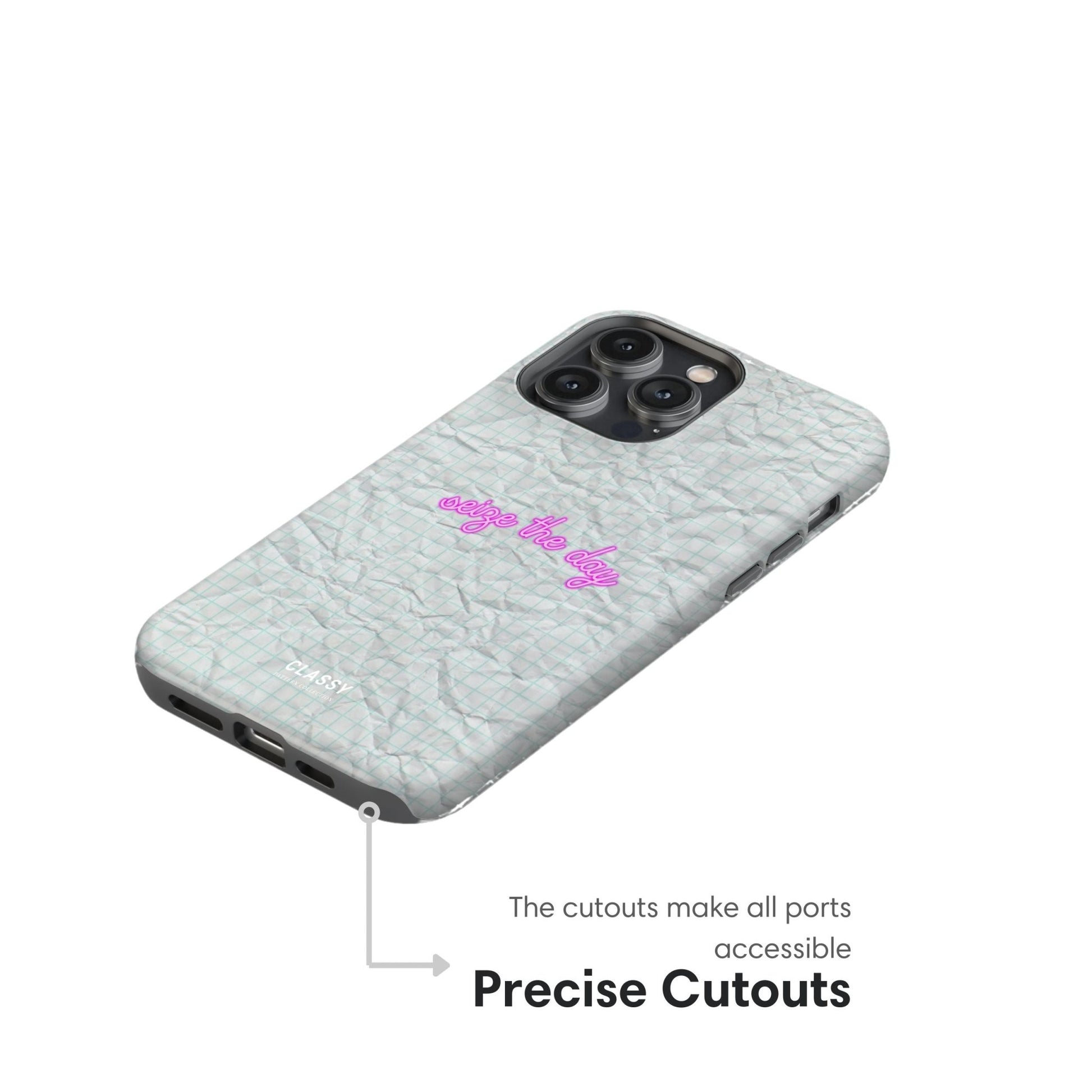 Seige the Day | White Tough Case - Classy Cases - Phone Case - iPhone 17 - Glossy - 