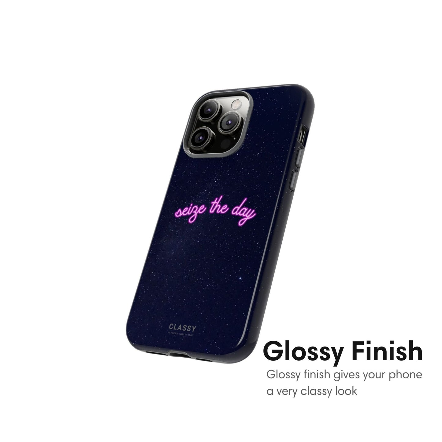Seize the Day | Night Sky Tough Case - Classy Cases - Phone Case - iPhone 17 - Glossy - 