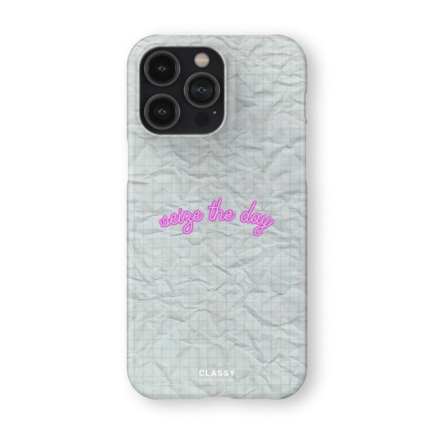 Seize the Day | White Snap Case - Classy Cases - Phone Case - iPhone 17 - Glossy - 