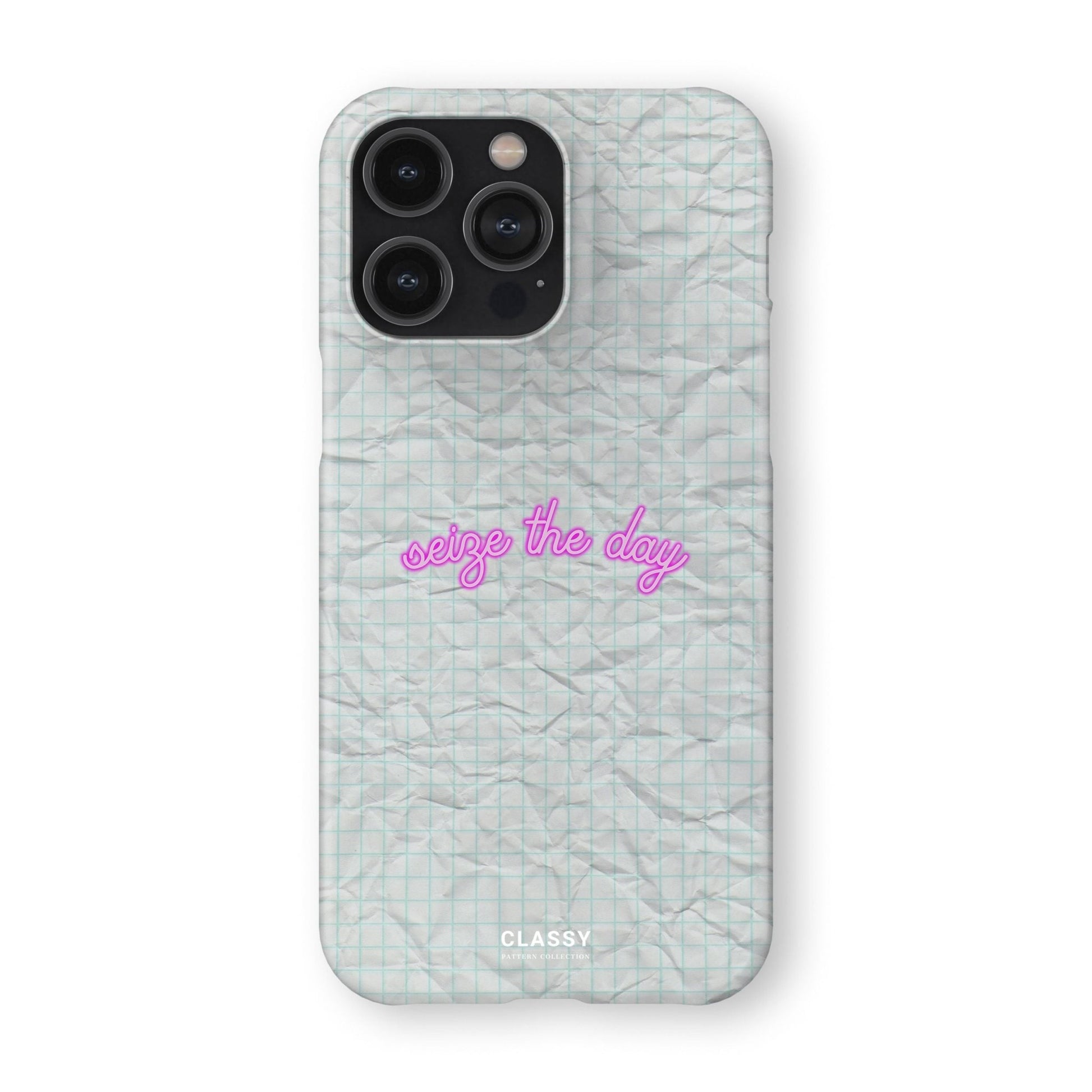 Seize the Day | White Snap Case - Classy Cases - Phone Case - iPhone 17 - Glossy - 