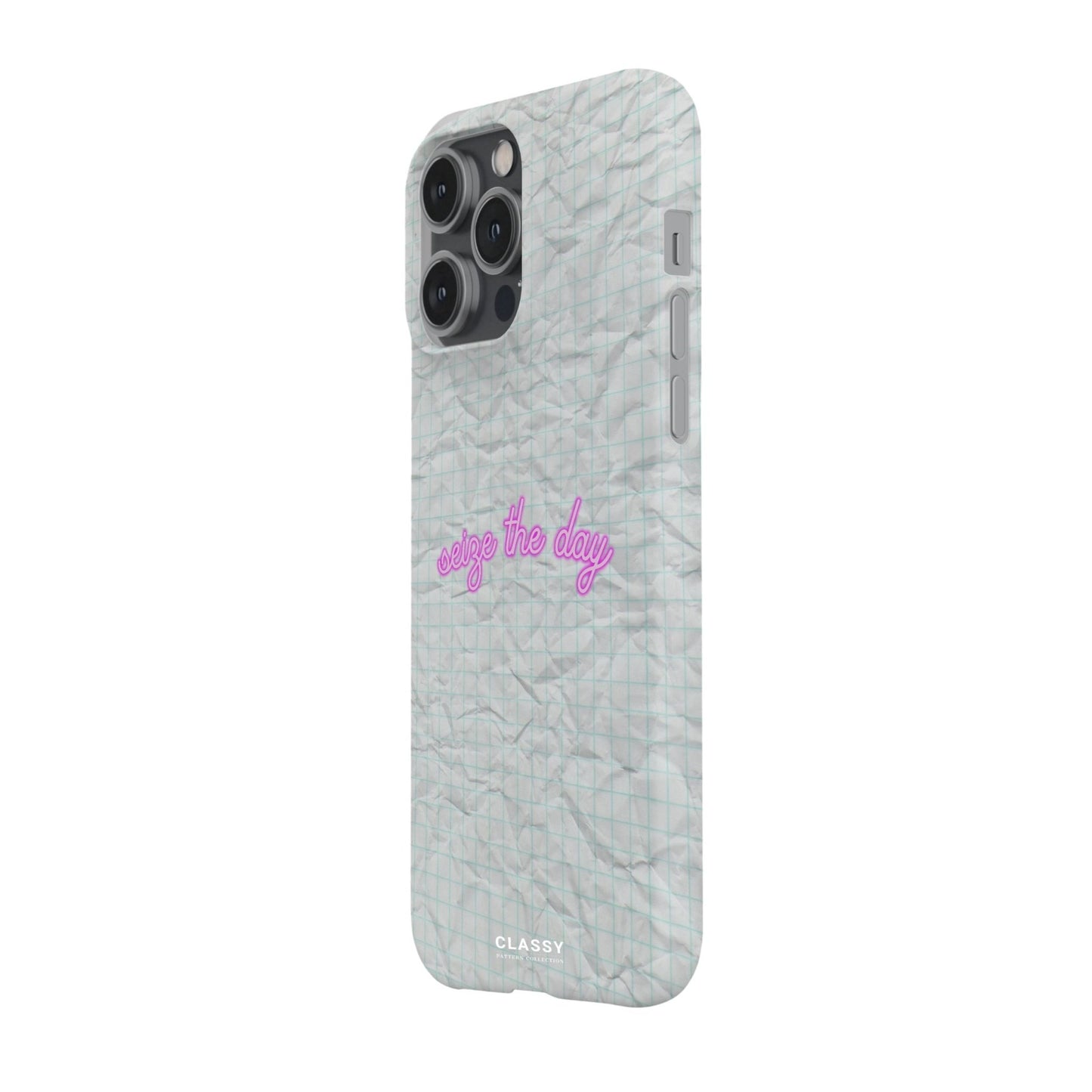 Seize the Day | White Snap Case - Classy Cases - Phone Case - iPhone 17 - Glossy - 
