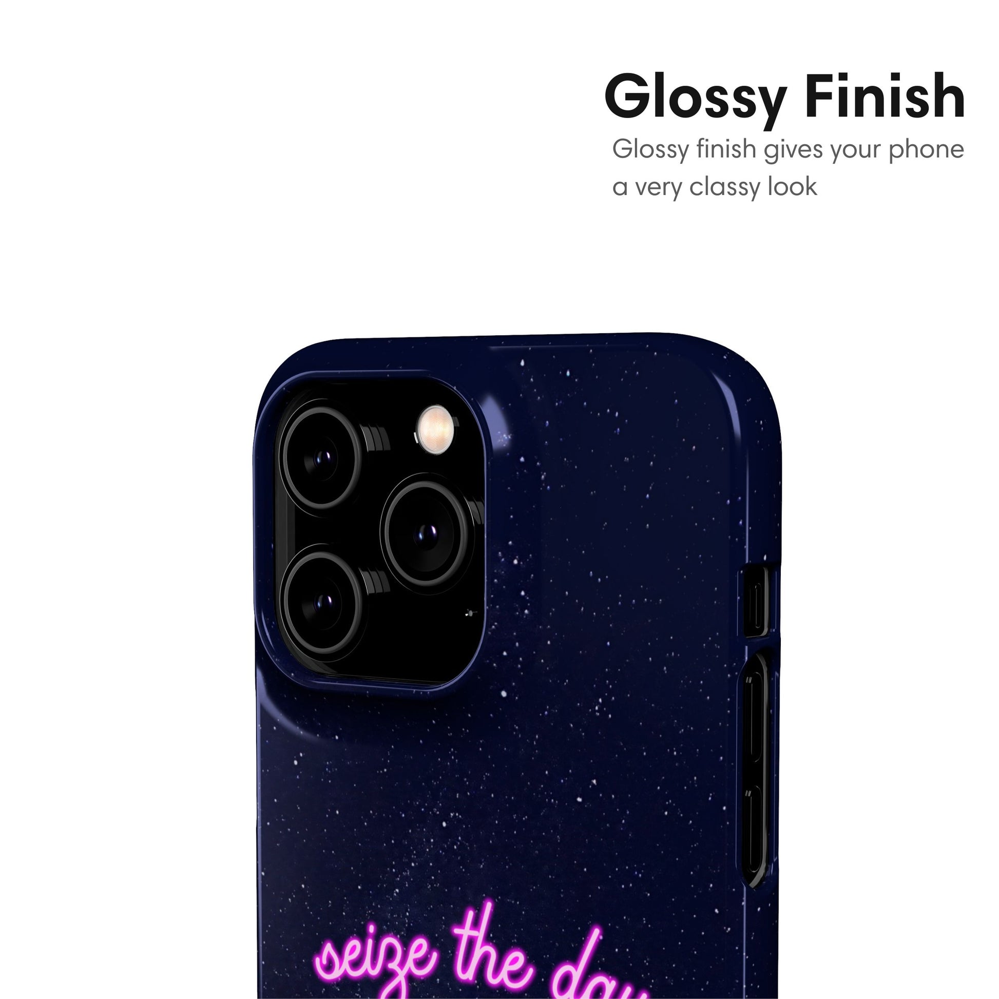 Seize the Day | Blue Snap Case glossy