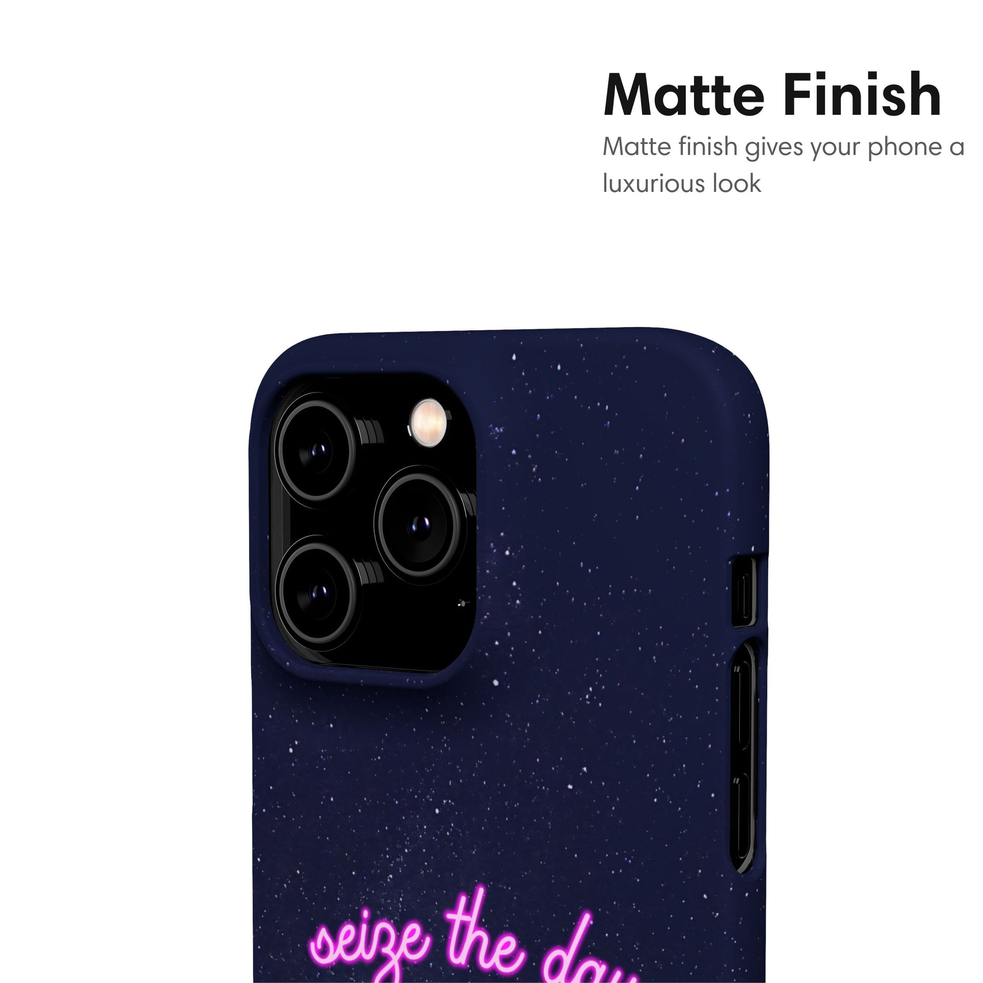 Seize the Day | Blue Snap Case matte