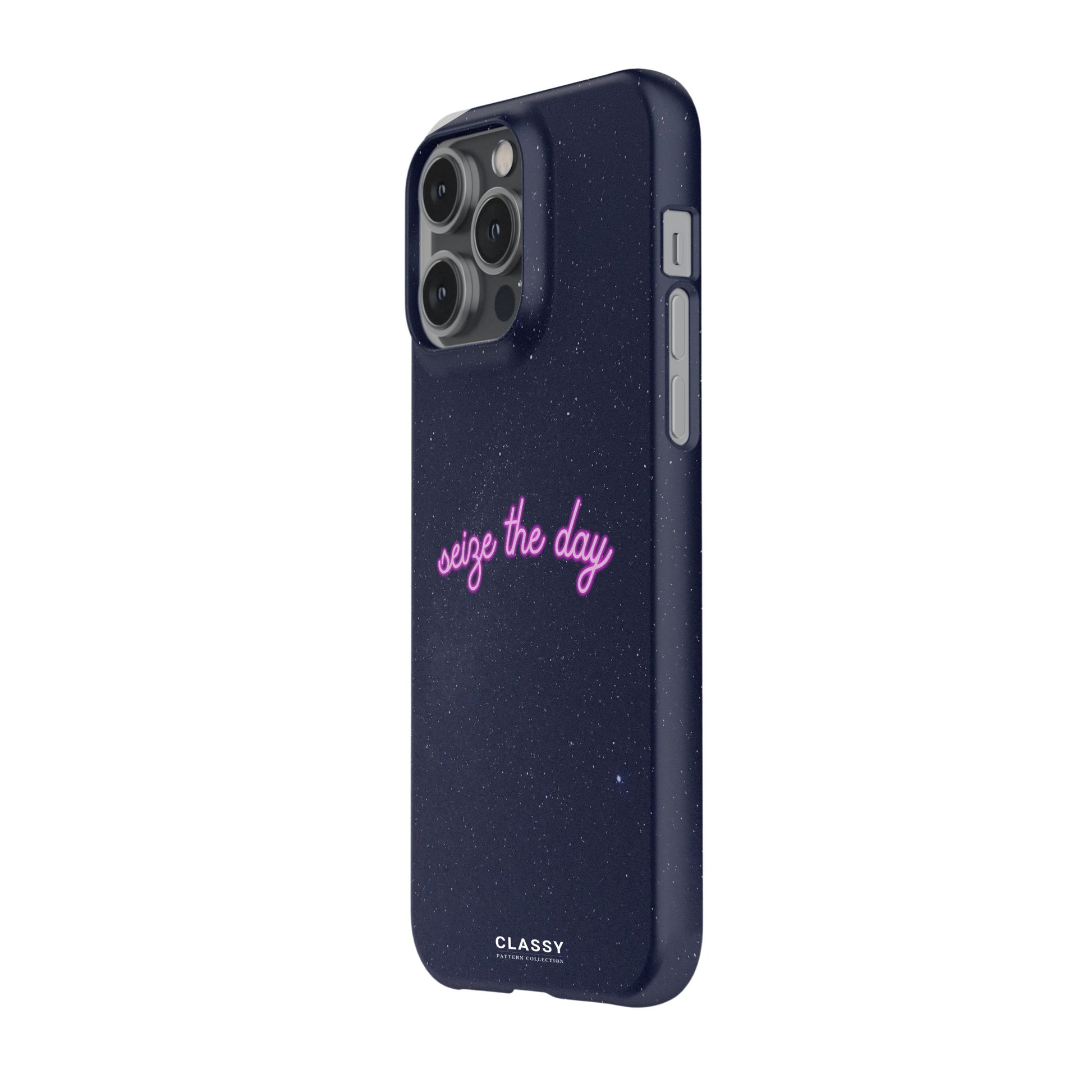 Seize the Day | Blue Snap Case side