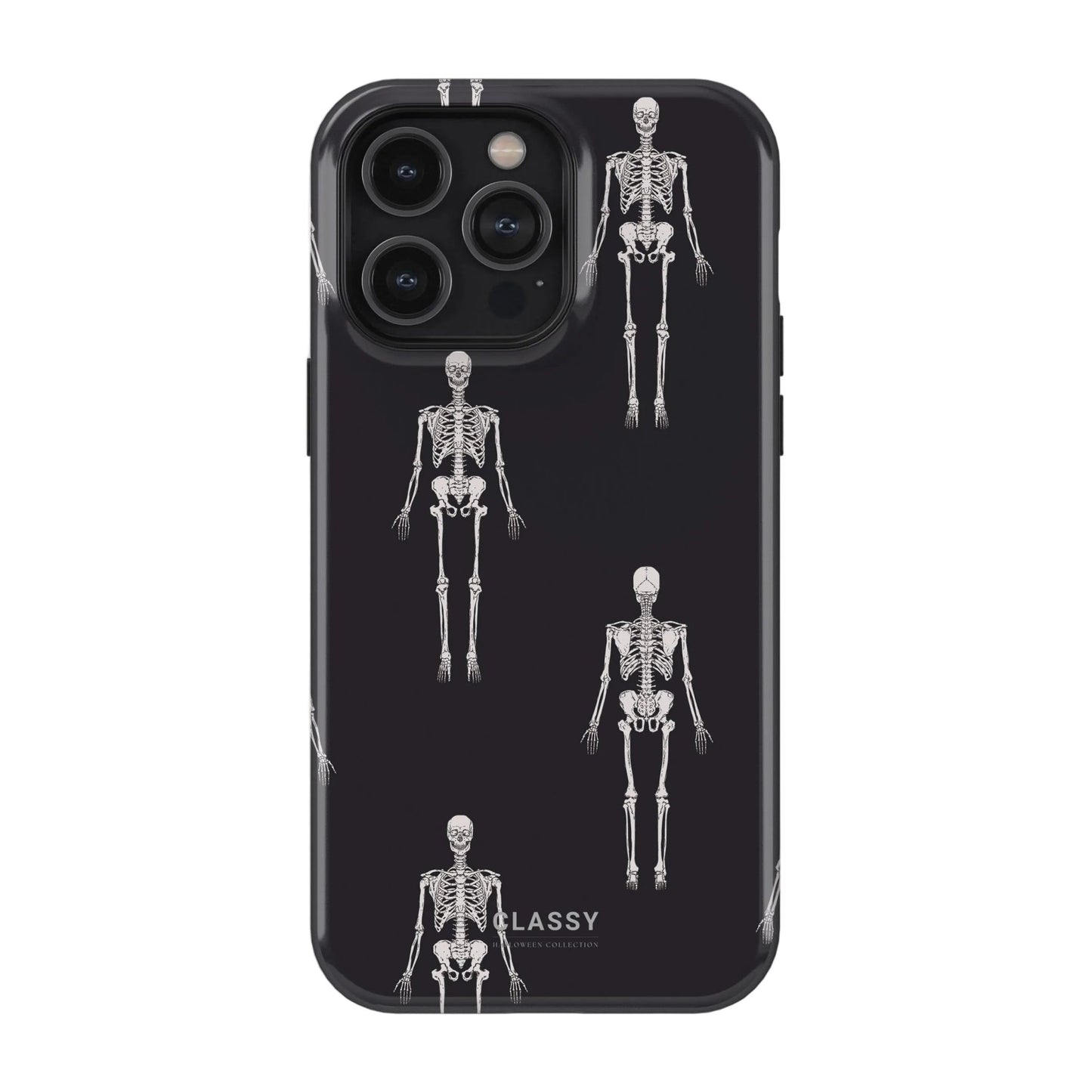 Skeletons Black Tough Case - Classy Cases - Phone Case - iPhone 17 - Glossy - 